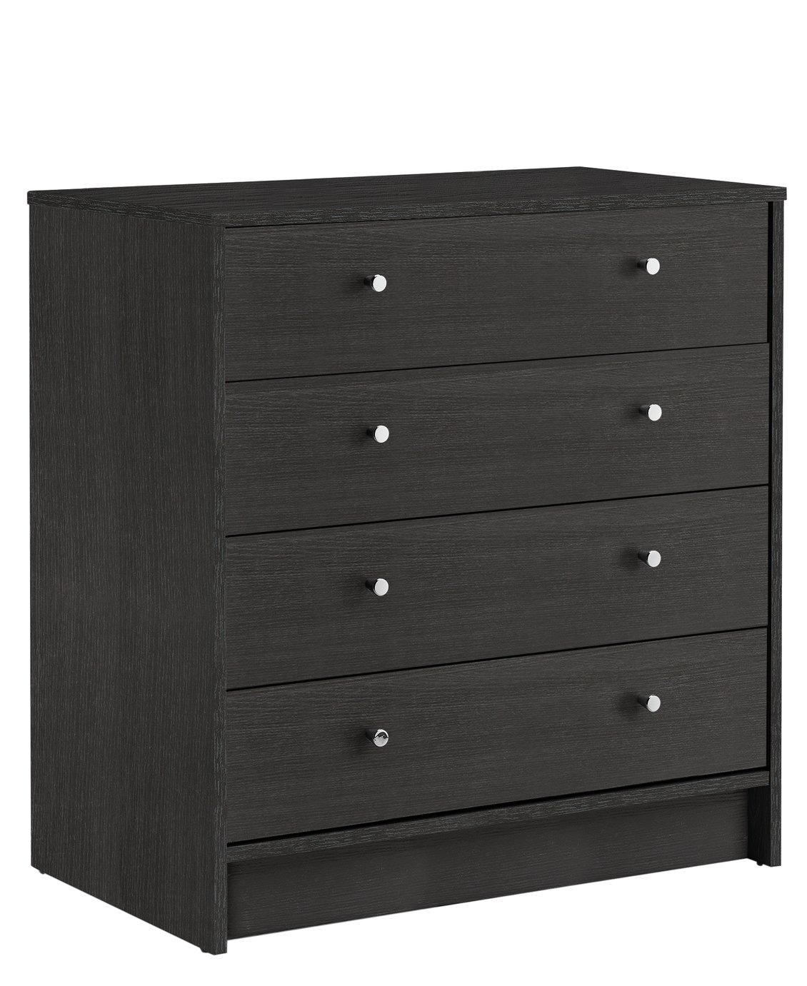 Argos Home Malibu 4 Drawer Wide Chest - Black Oak Effect