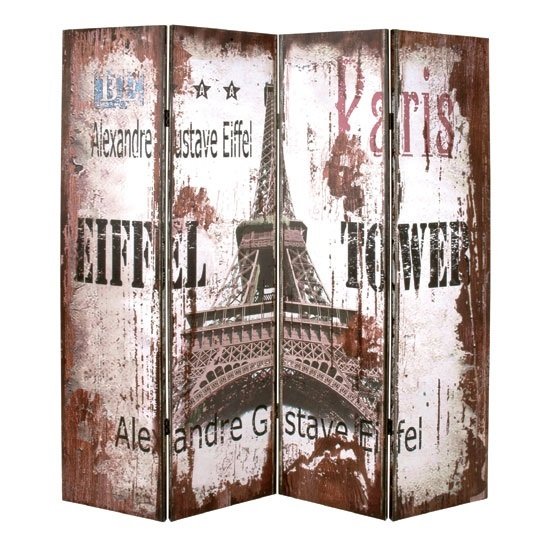 Alexandre Contemporary Room Divider In Eiffel Tower Design
