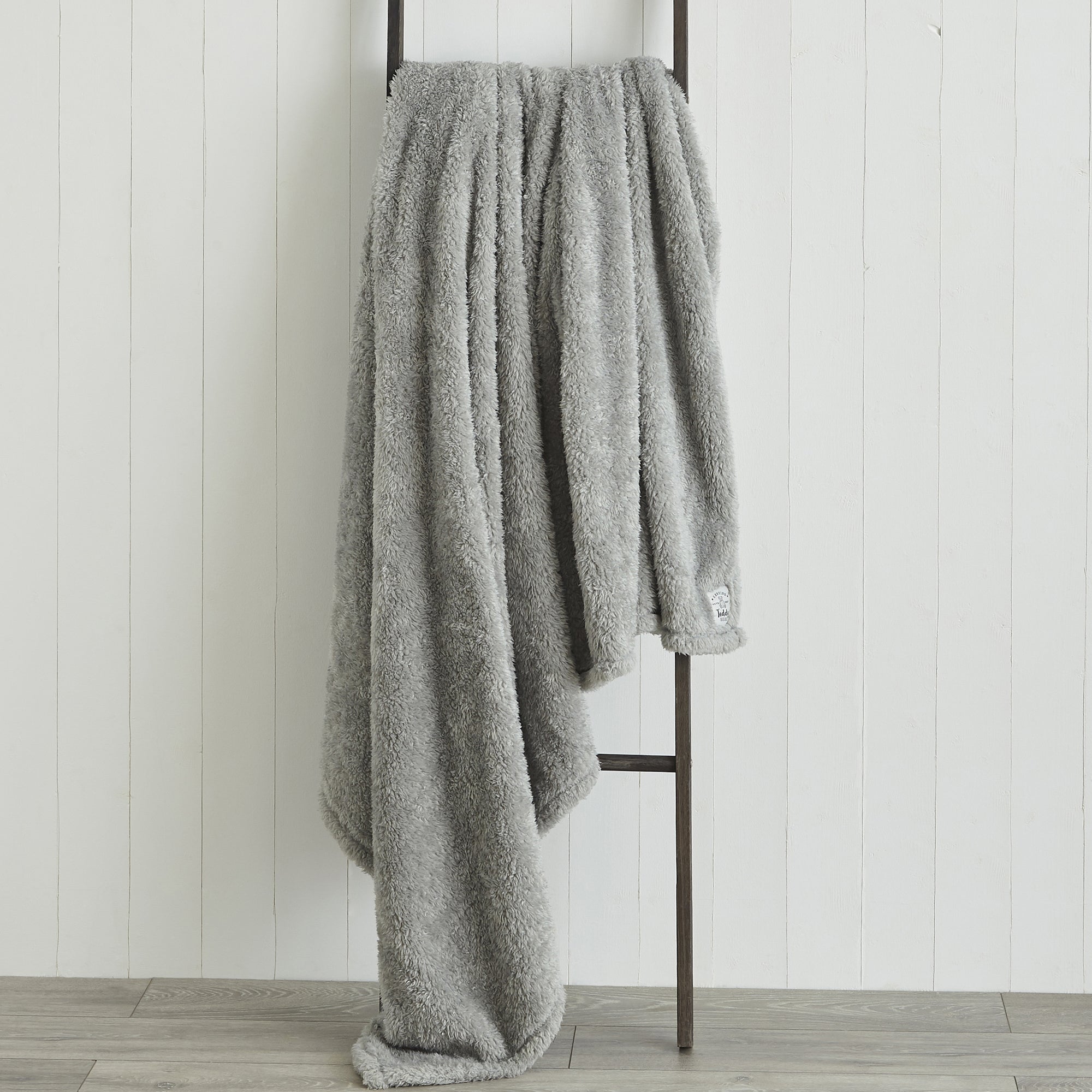 Teddy Bear Throw Grey