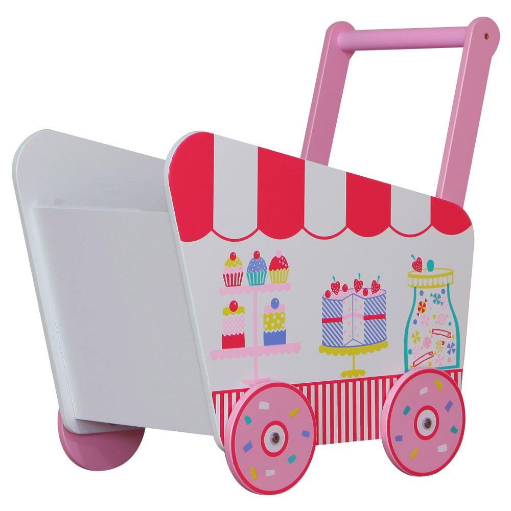 Patisserie Pink Wooden Children's Push Along