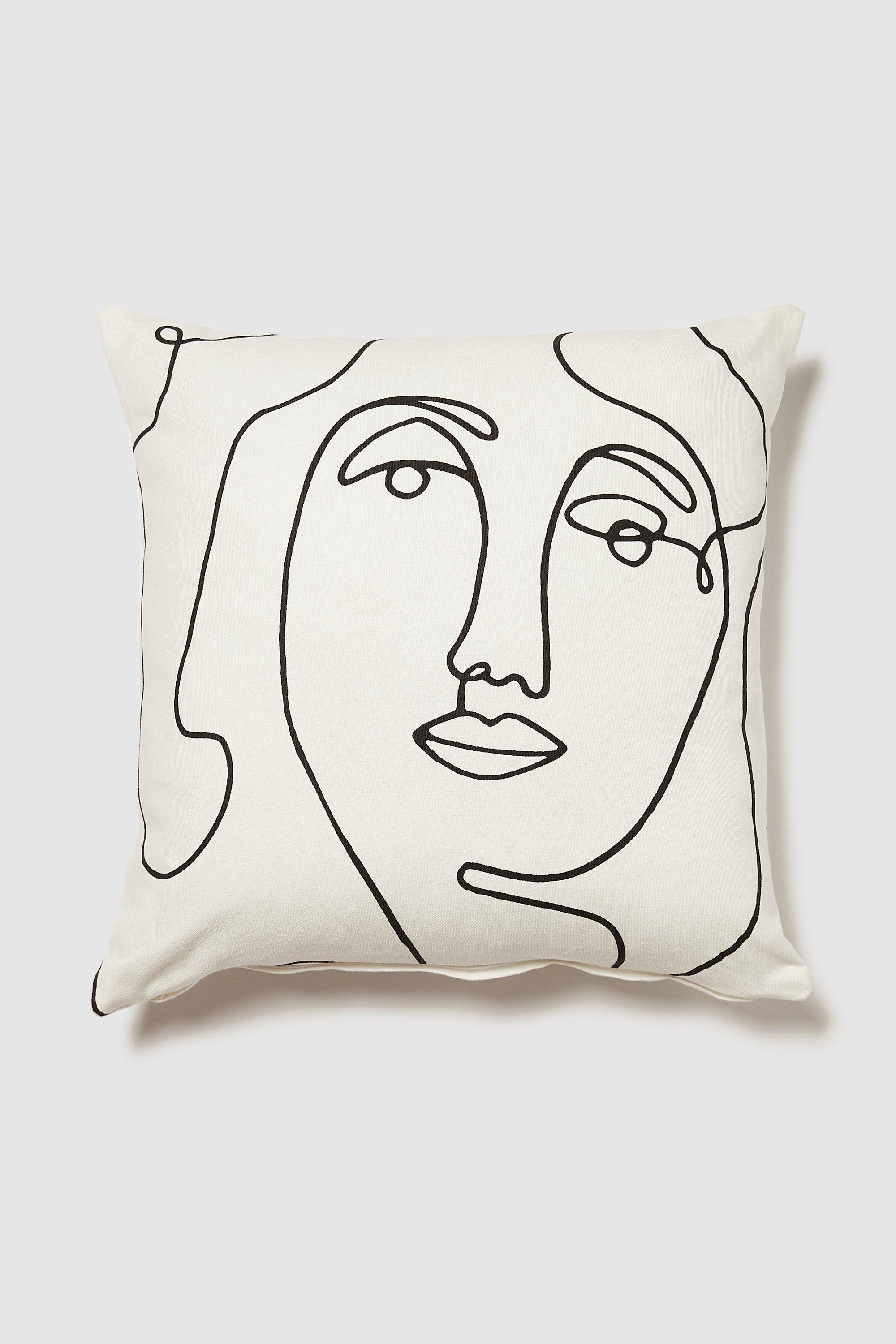 Faces Printed Cushion