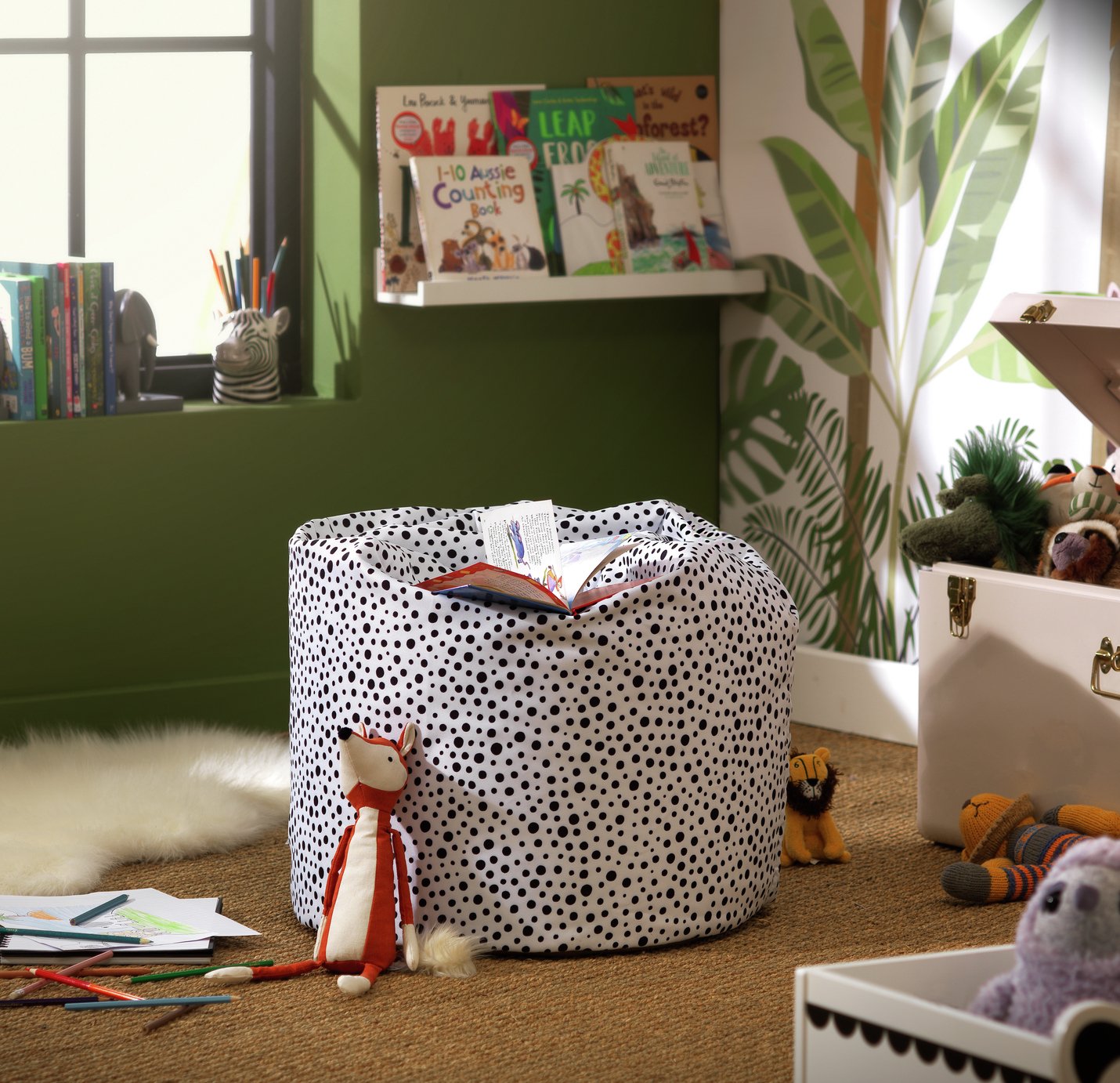 Habitat Sienna Cheetah Spot Bean Bag