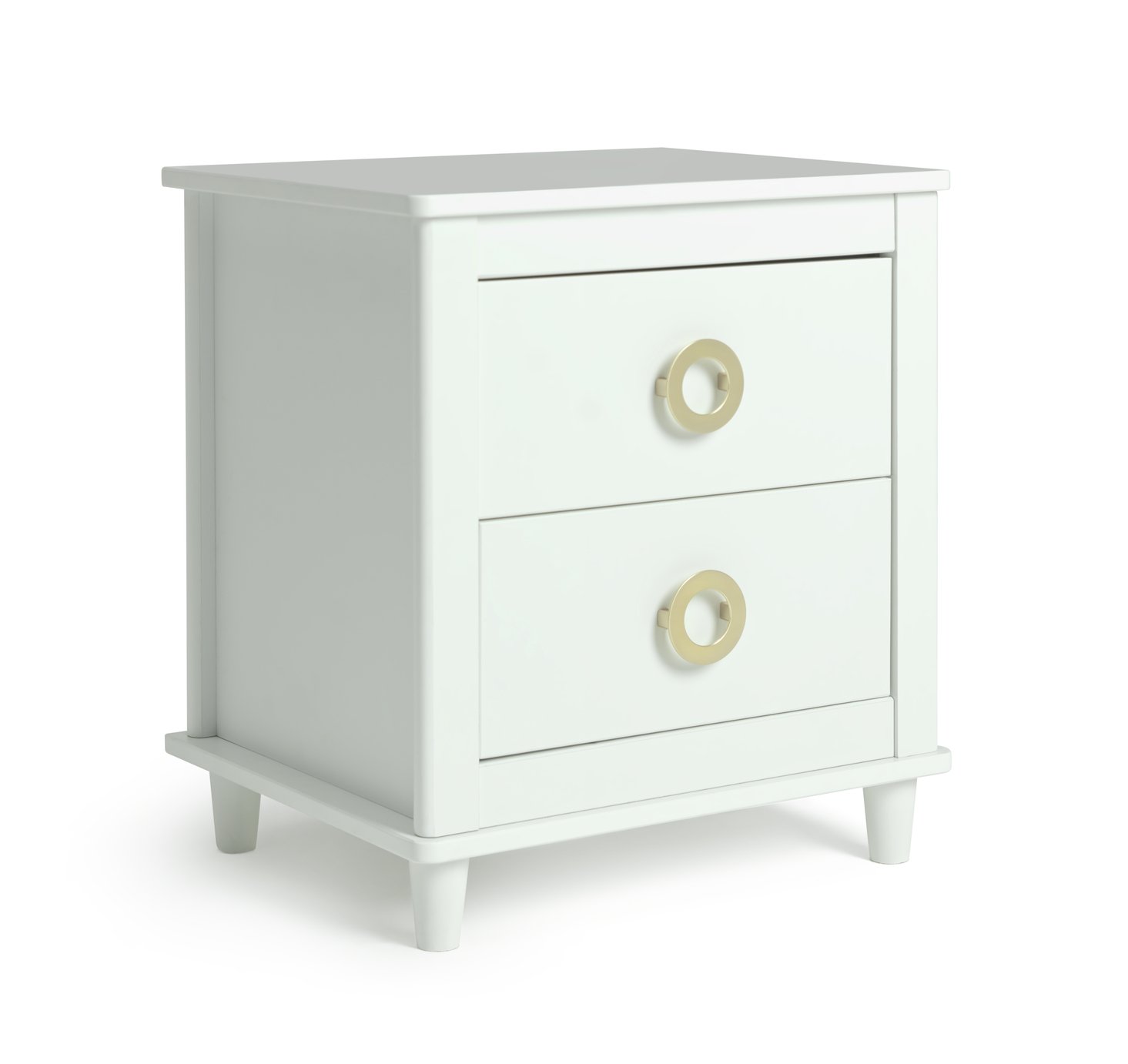 Habitat Bardot 2 Bedside Table Set - White