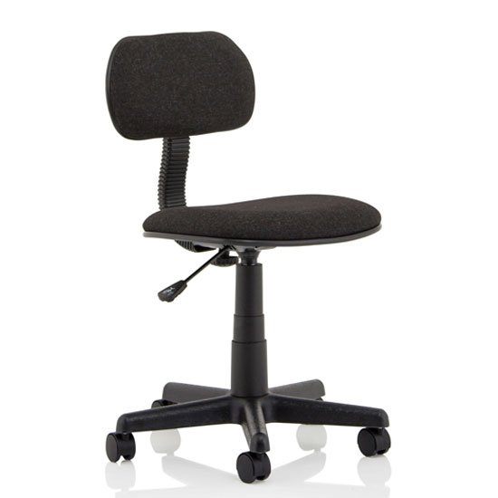 Clerk Fabric Office Typist Chair In Black
