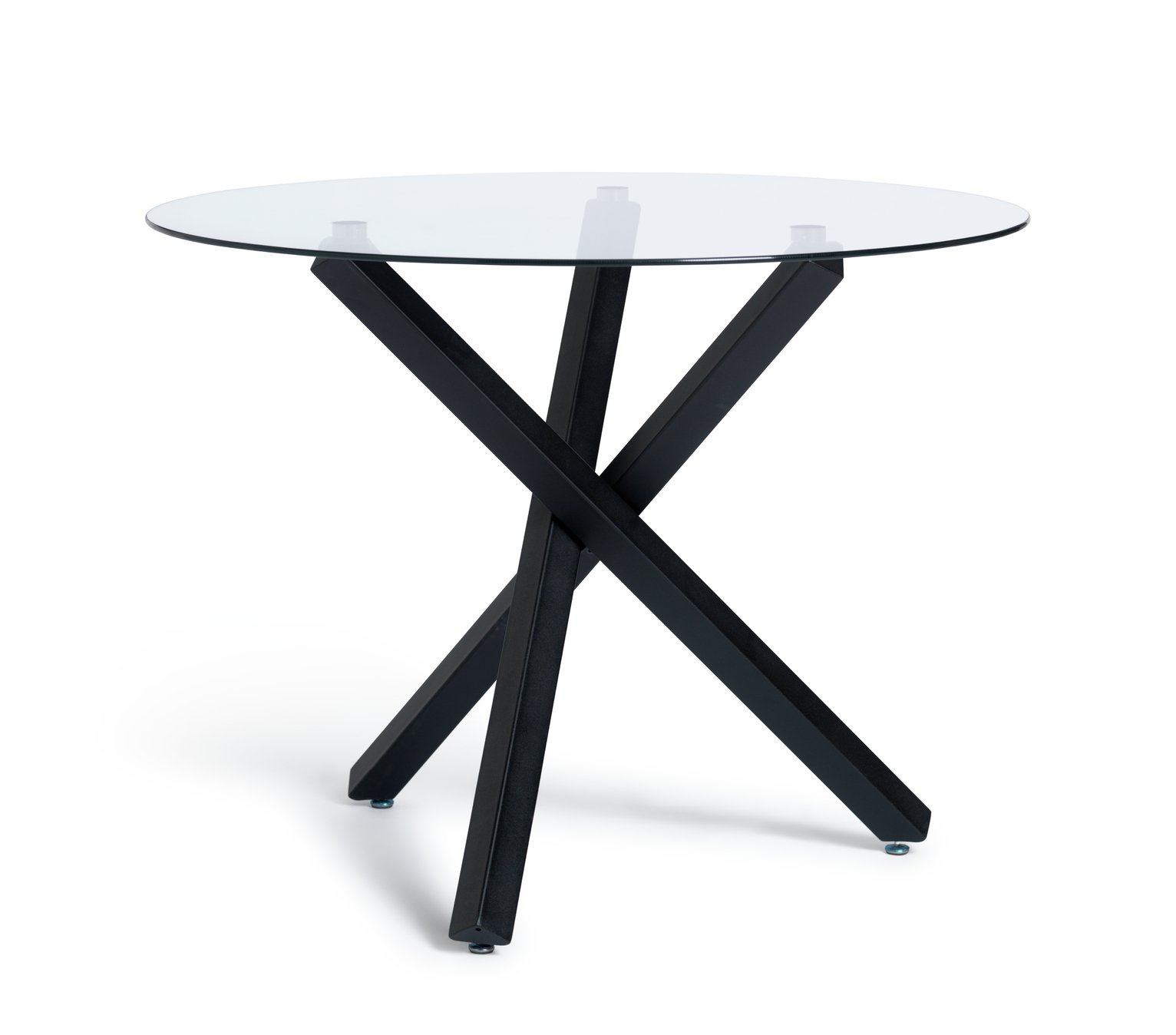 Argos Home Ava Glass 4 Seater Round Dining Table