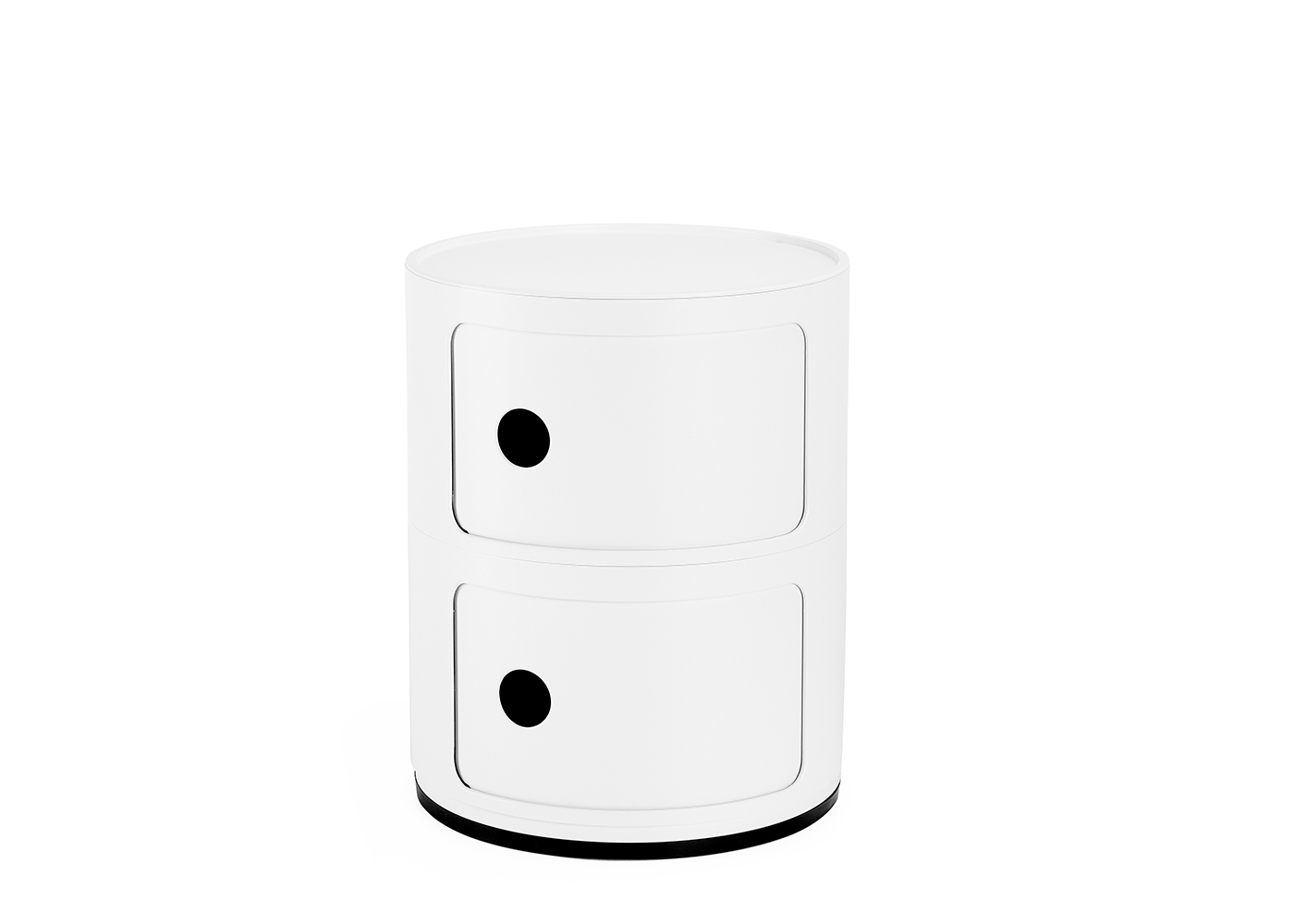 Kartell Componibili Cabinet 2 Elements Recycled Plastic Matt White