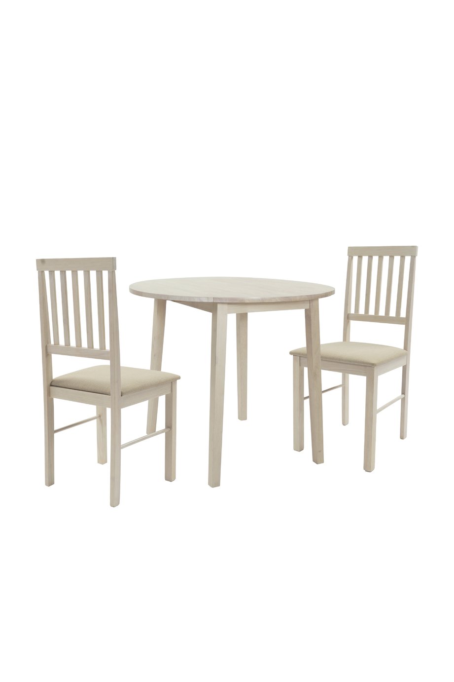 Argos Home Kendal Solid Wood Extending Table & 2 Oak Chairs