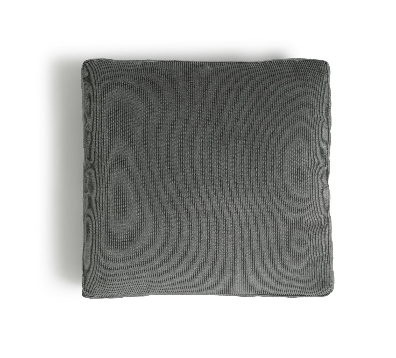 Habitat Cord Cushion - Grey - 43x43cm