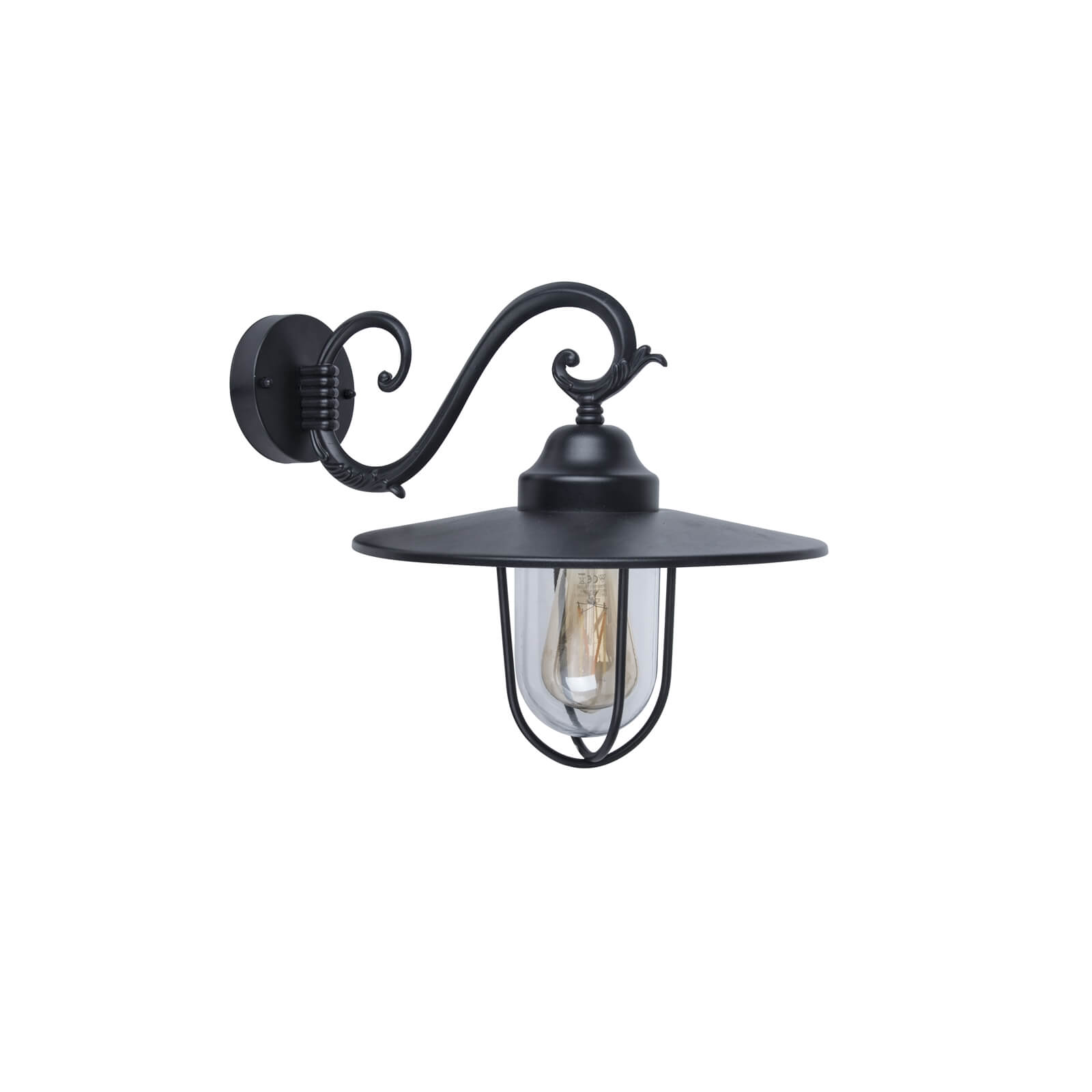 Lutec Lucy Outdoor Wall Lantern In Black