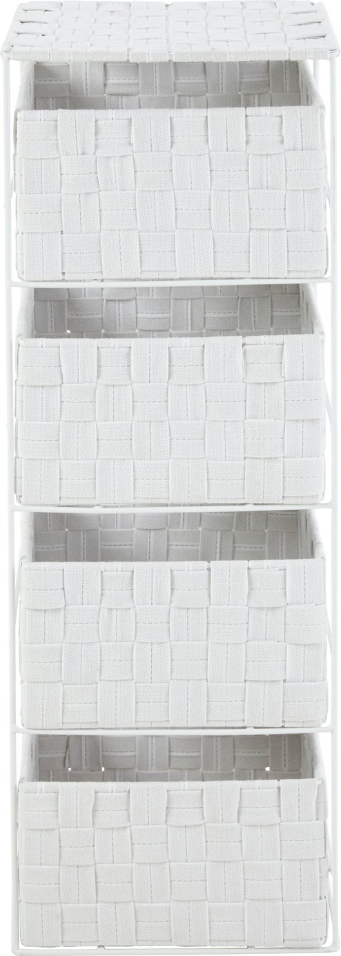 Argos Home 4 Drawer Storage Unit - White