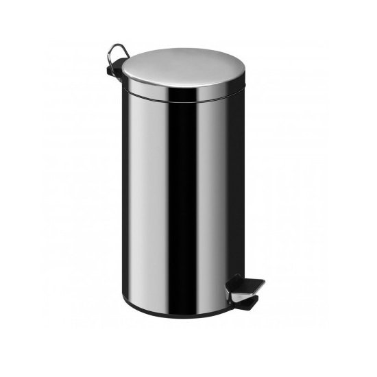 Pulsar Pedal Stainless Steel Bin In Silver