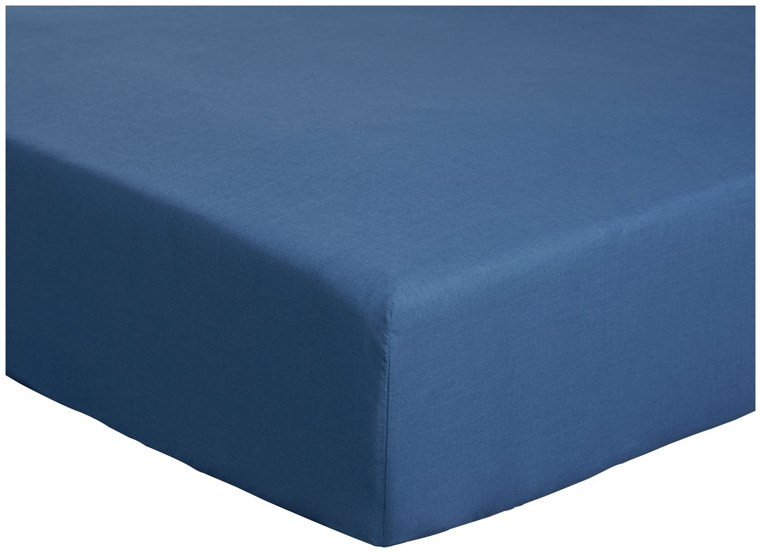 Habitat Easycare Polycotton 26cm Fitted Sheet - Single