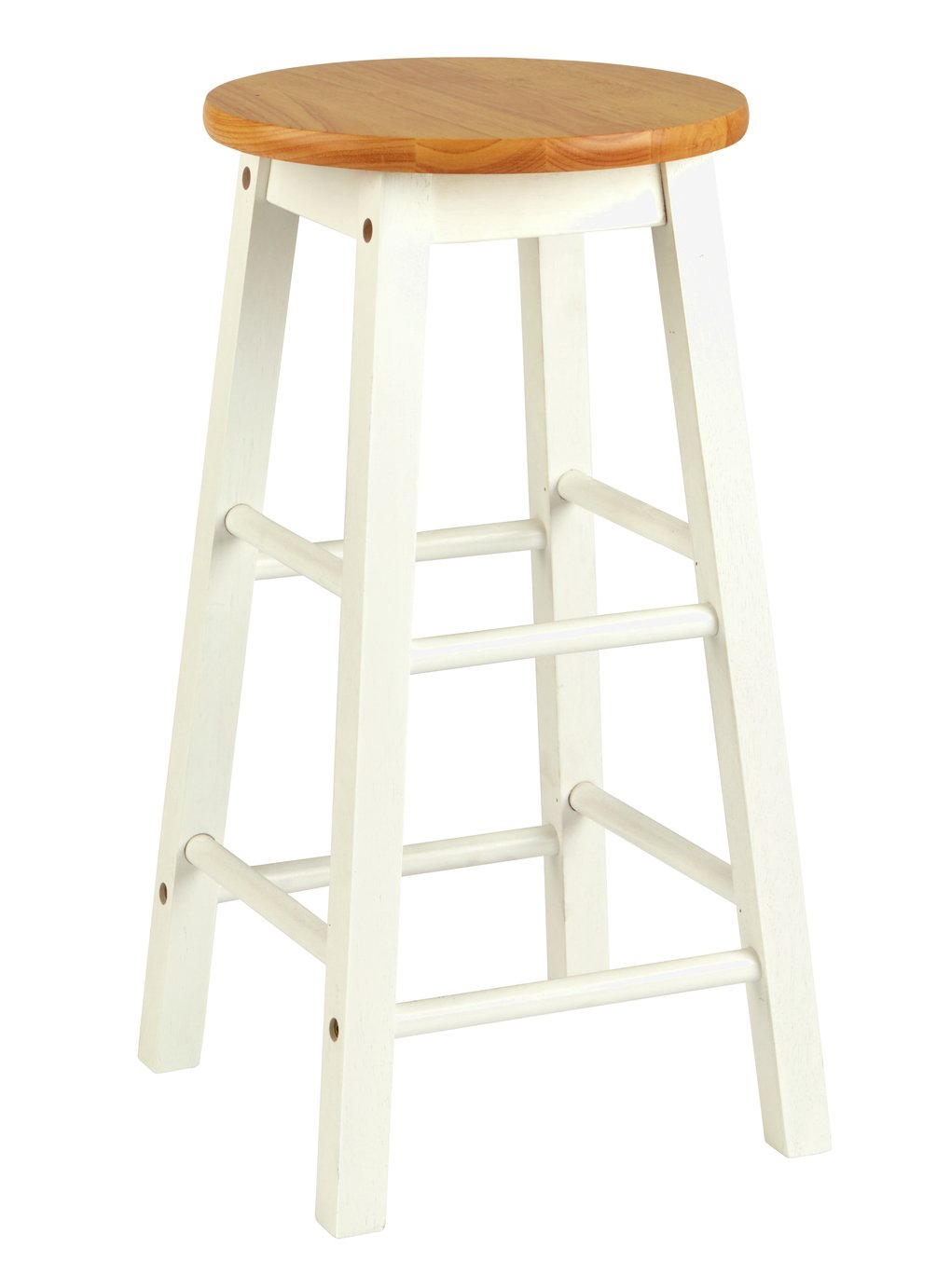 Habitat Pair of Wooden Bar stools - Two Tone