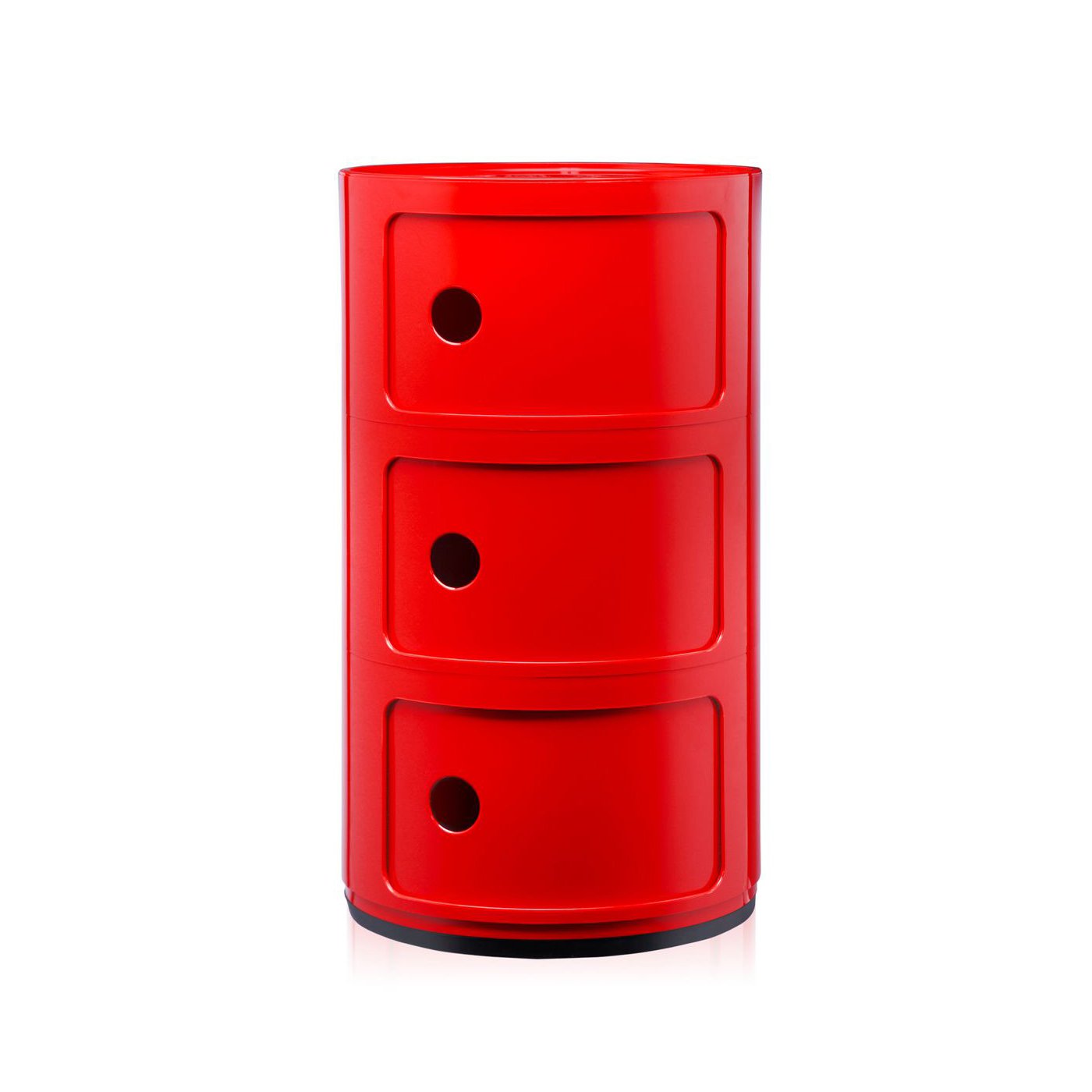 Kartell Componibili Cabinet 3 Element Red