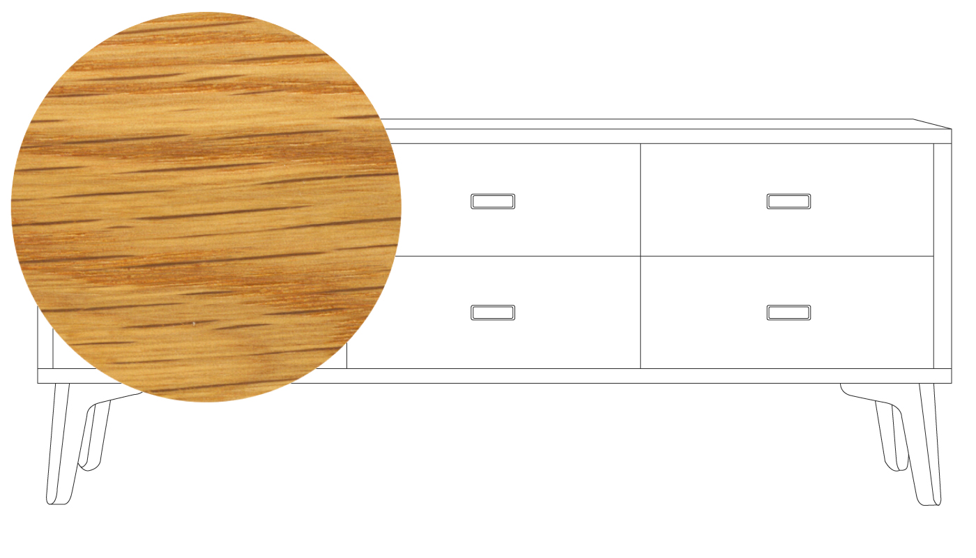 De La Espada Mcqueen Low Chest Oiled Oak