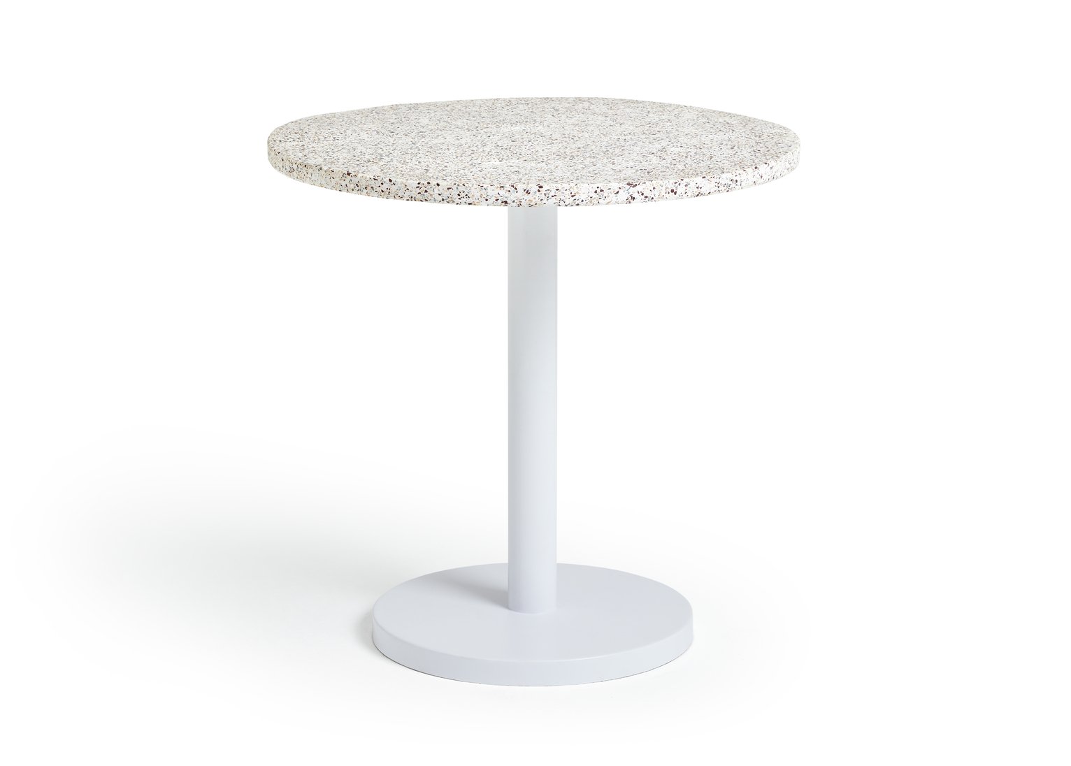 Habitat Mabel Terrazo 4 Seater Dining Table - White