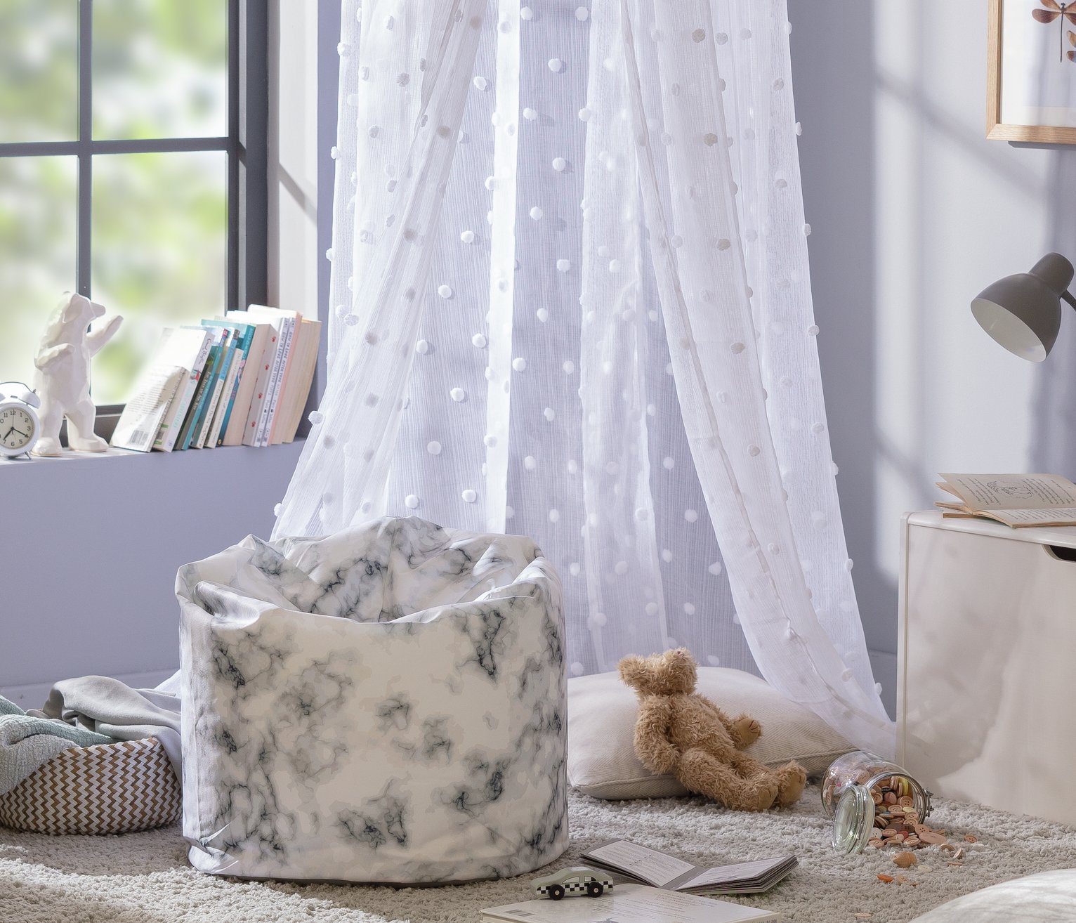 Habitat Marble Effect Bean Bag