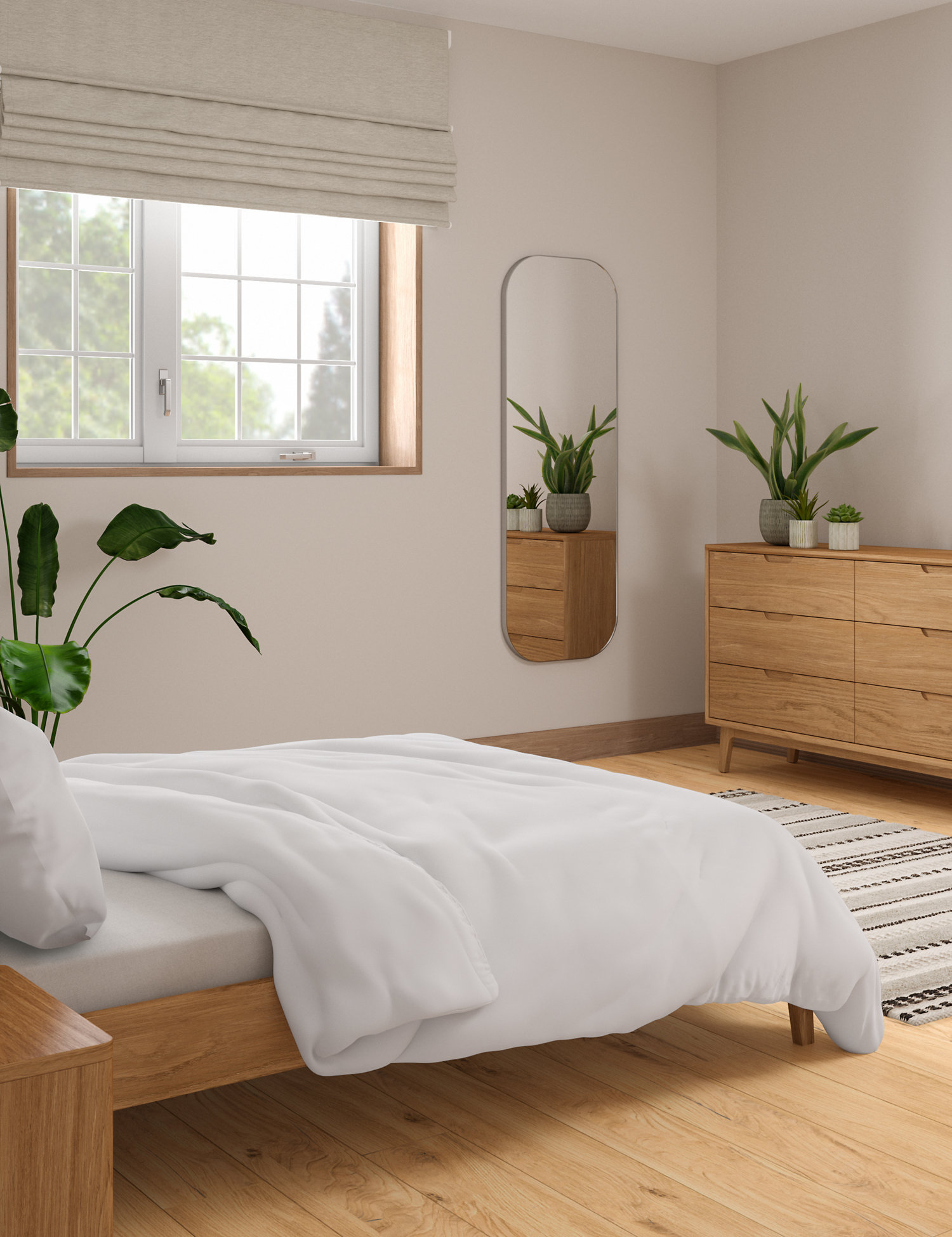 M&S Cotton Blend Non Iron Duvet Cover