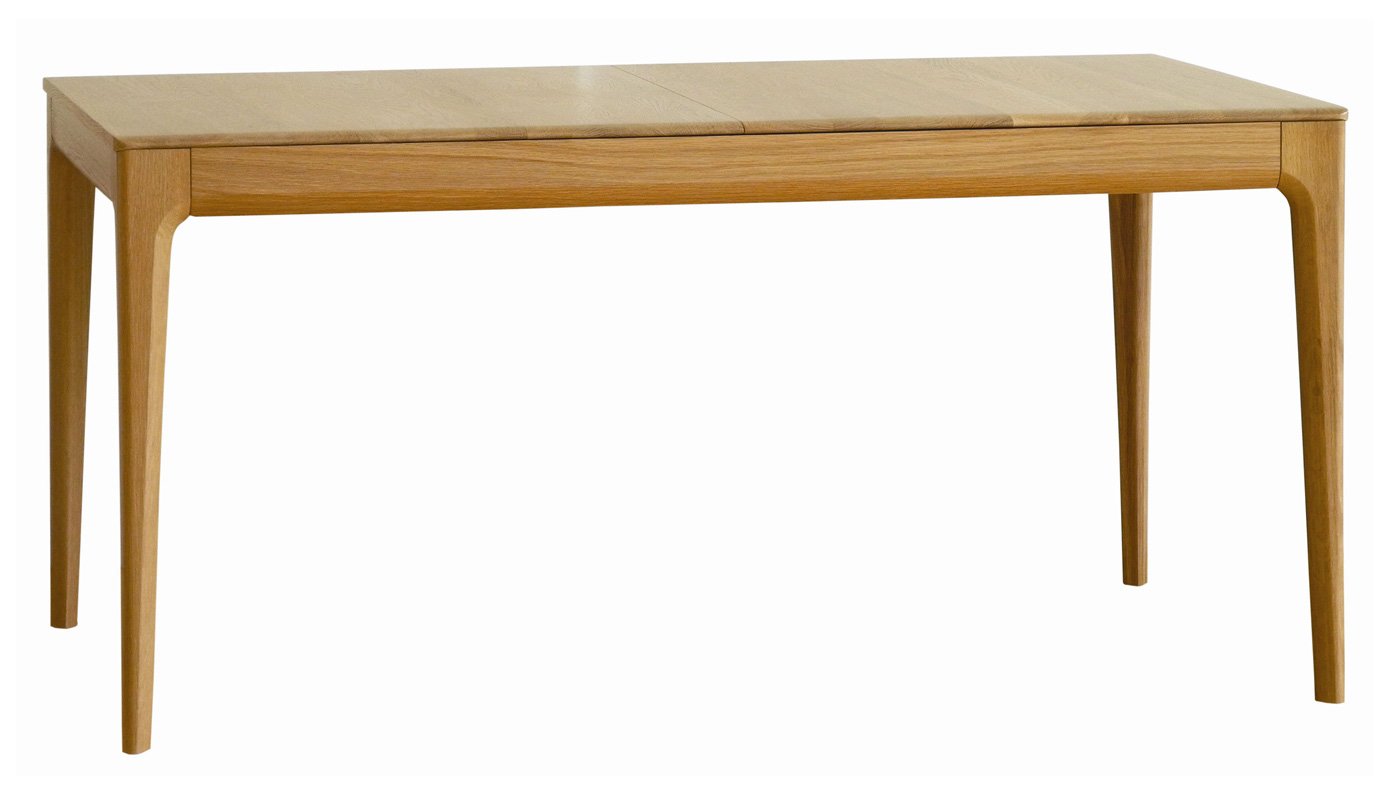 Ercol Romana Medium Extending Dining Table Dead Matt Oak 6-8 Seater