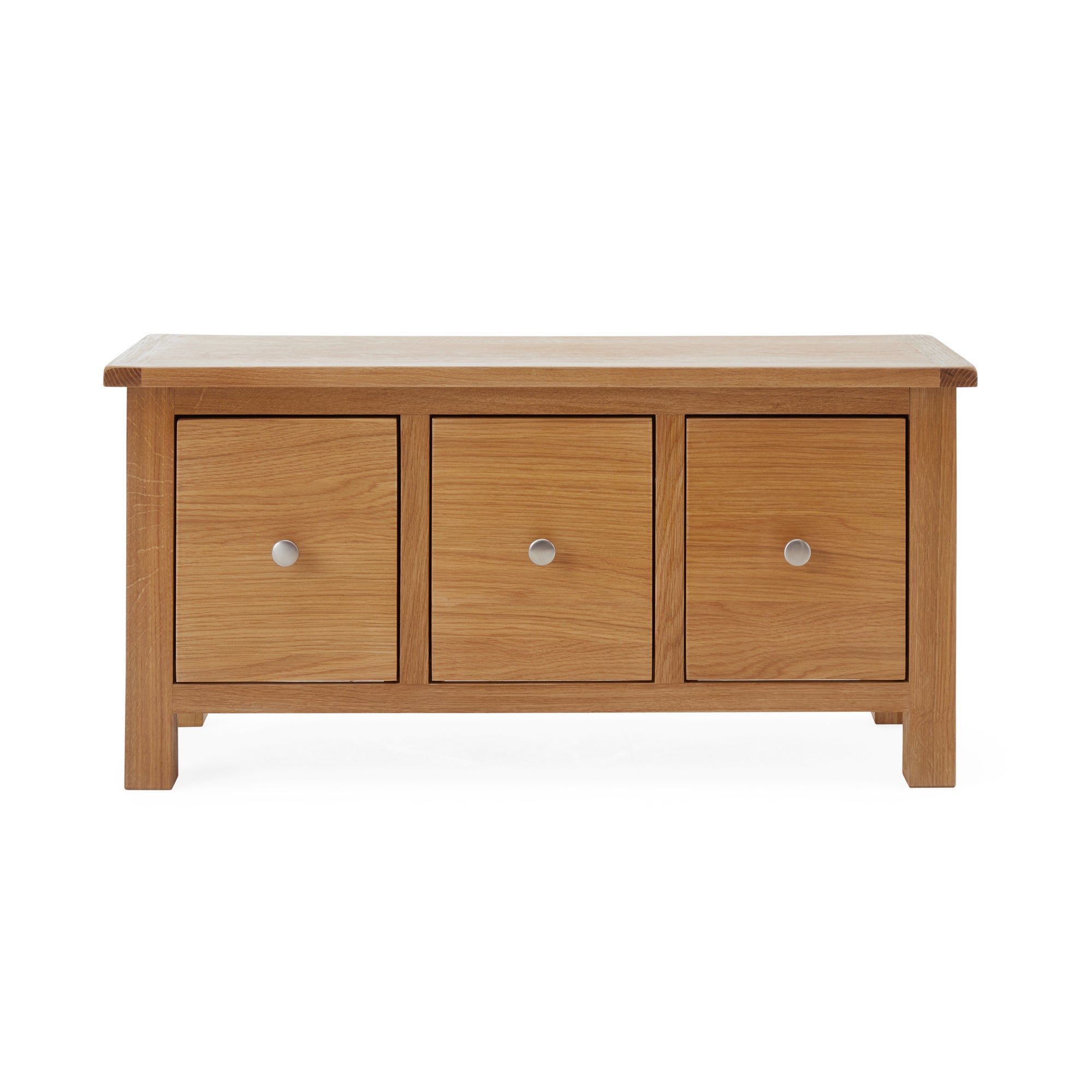 Bromley Oak Storage Bench Oak