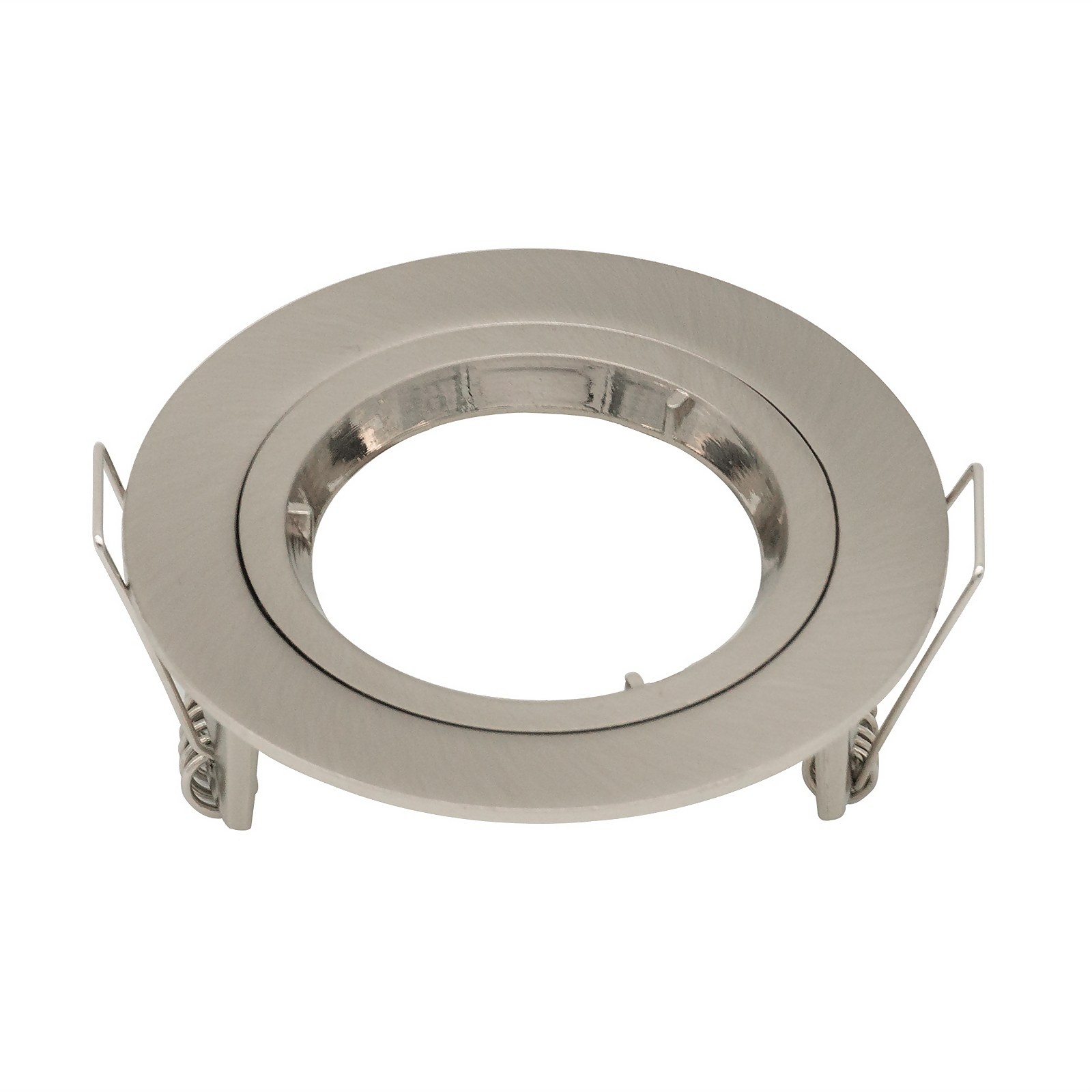 Gu10 Single Fixed Downlight - Brushed Nickel