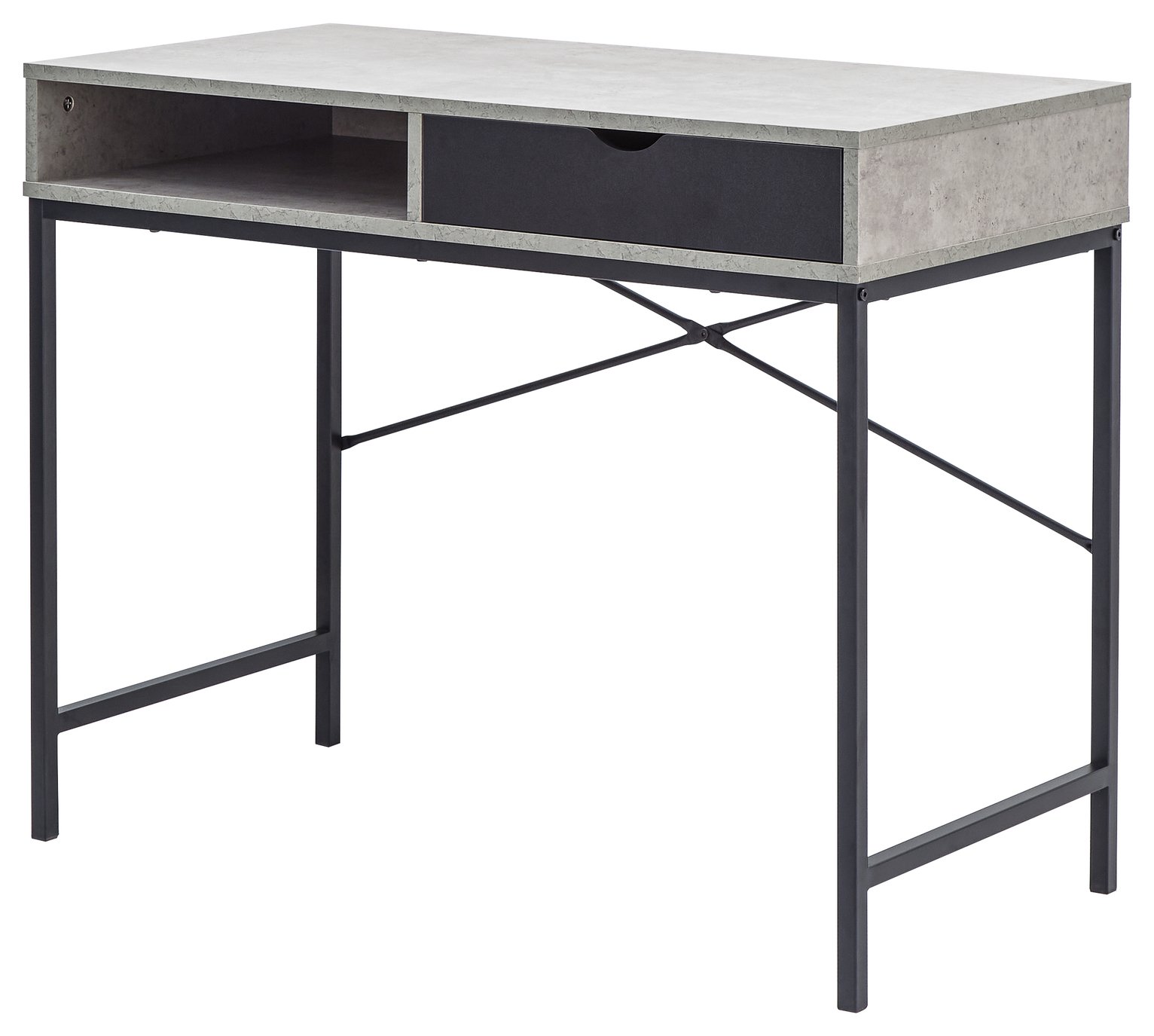 Telford 1 Drawer Desk - Grey