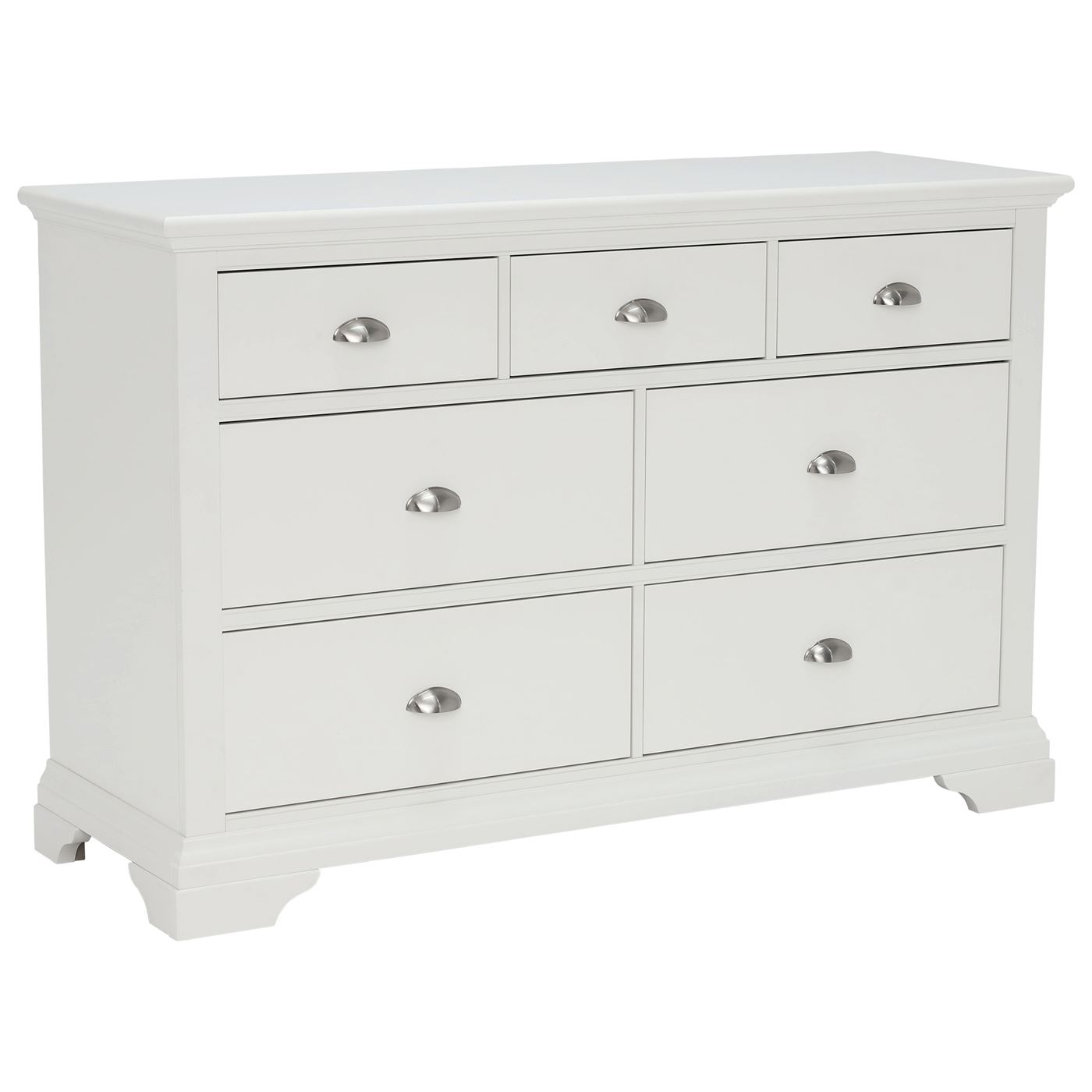 Carrington 3+4 Drawer Chest, White