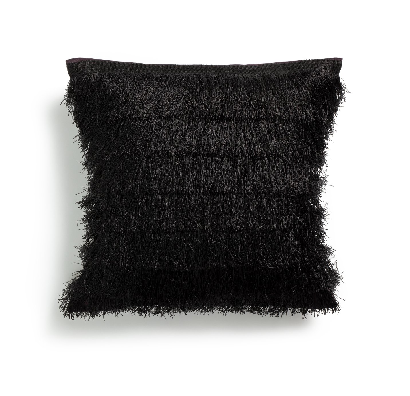 Argos Home Tassel Cushion Cover - Black - 43x43cm