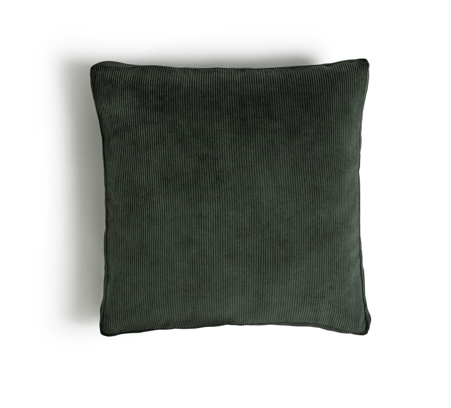 Habitat Cord Cushion - Forest Green - 43x43cm