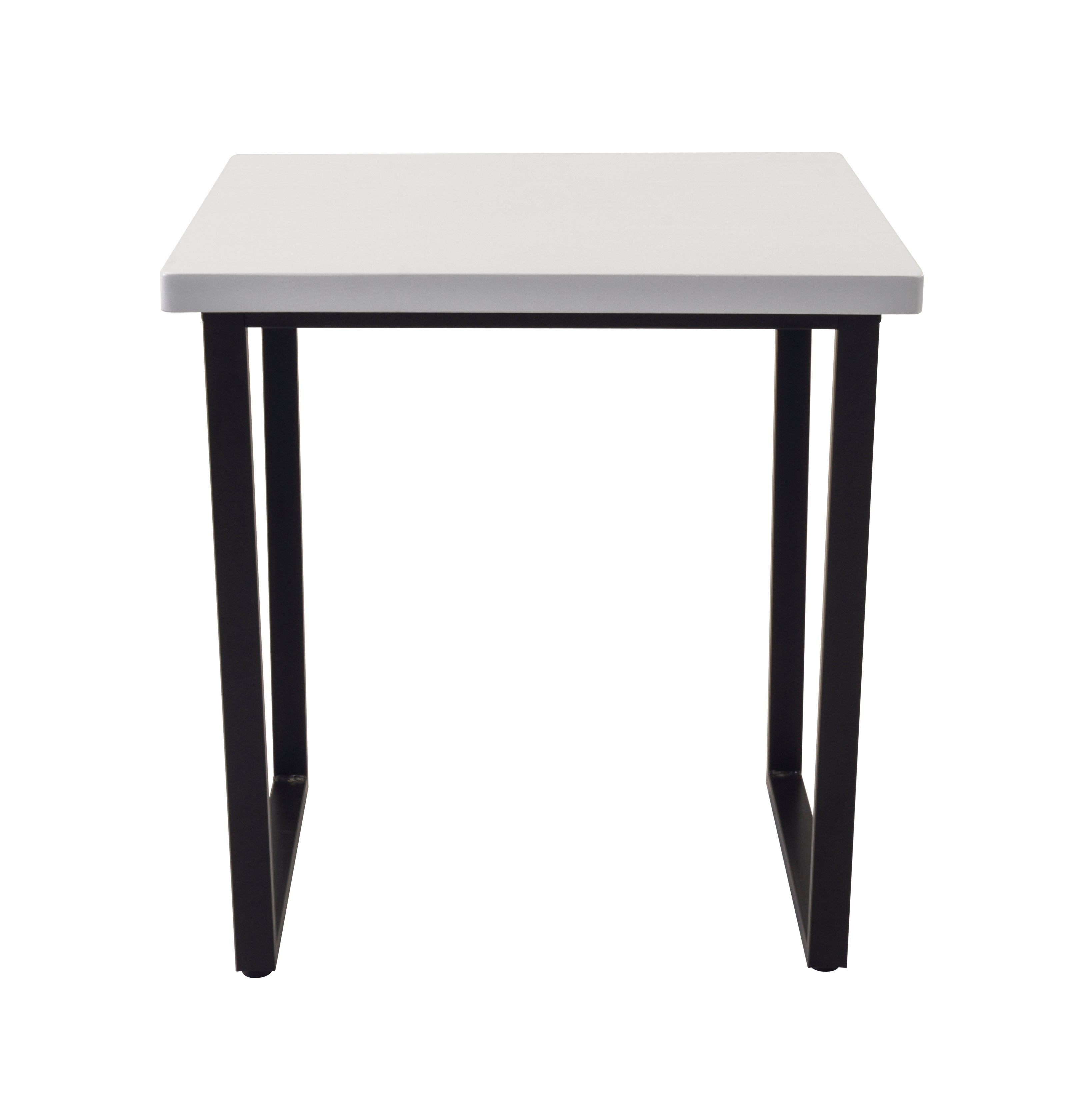 Vixen Compact Square Dining Table Black/White