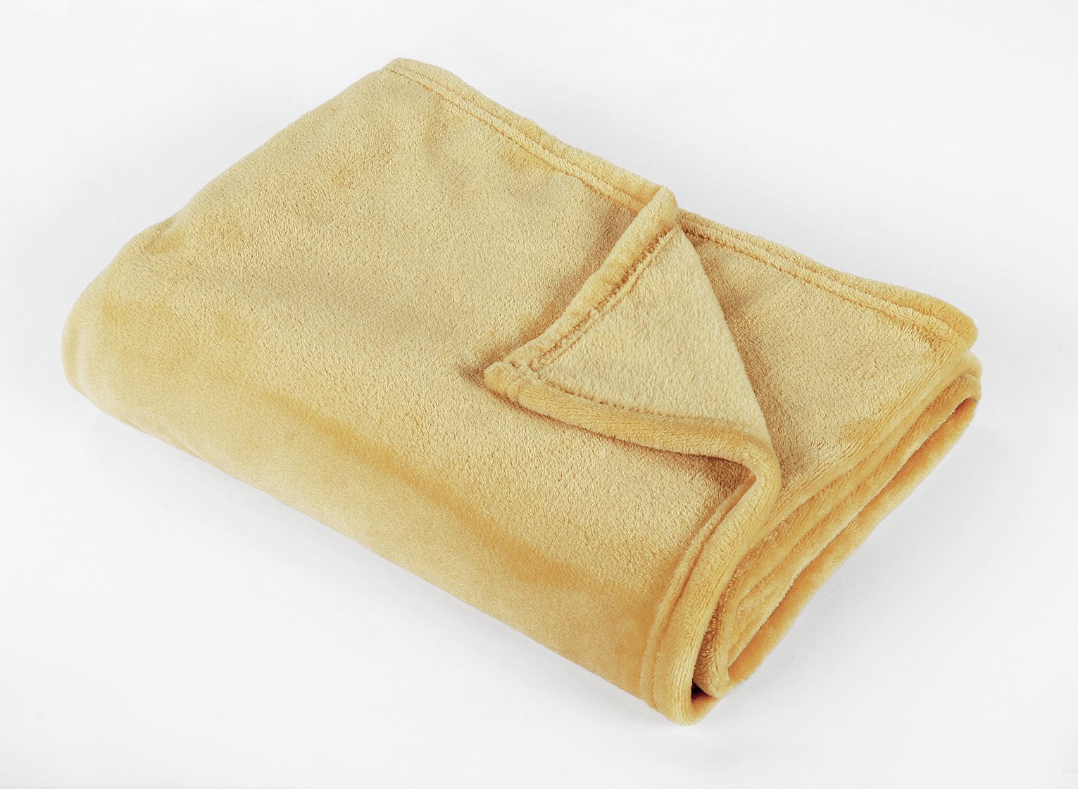 Argos Home Super Soft Fleece Throw - 125x150cm - Mustard