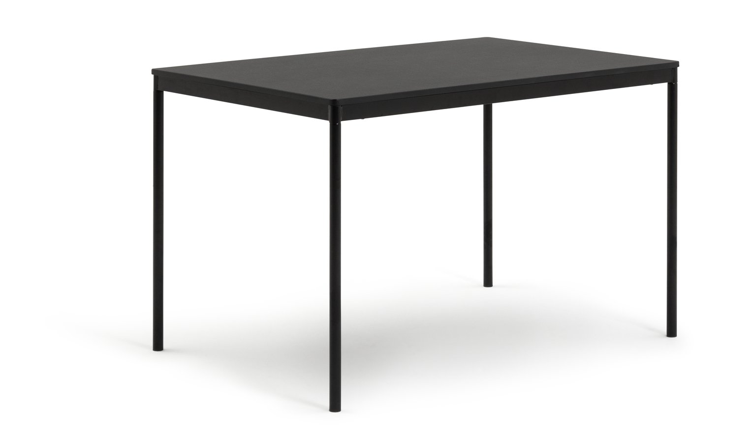Habitat Stella Metal 6 Seater Dining Table - Black