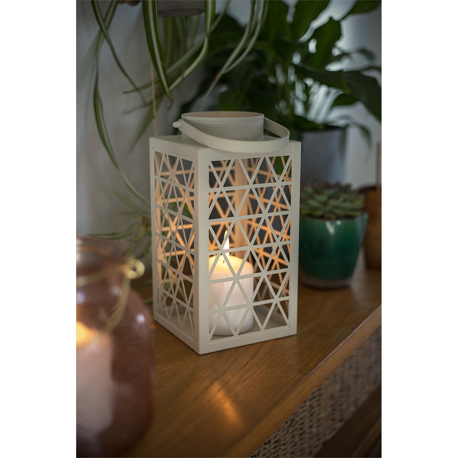 Explorer Square Metal Garden Lantern