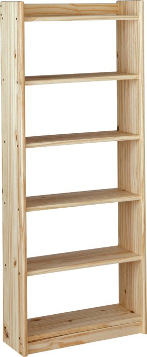 Argos Home Unfinished 6 Shelf Solid Pine Storage Unit