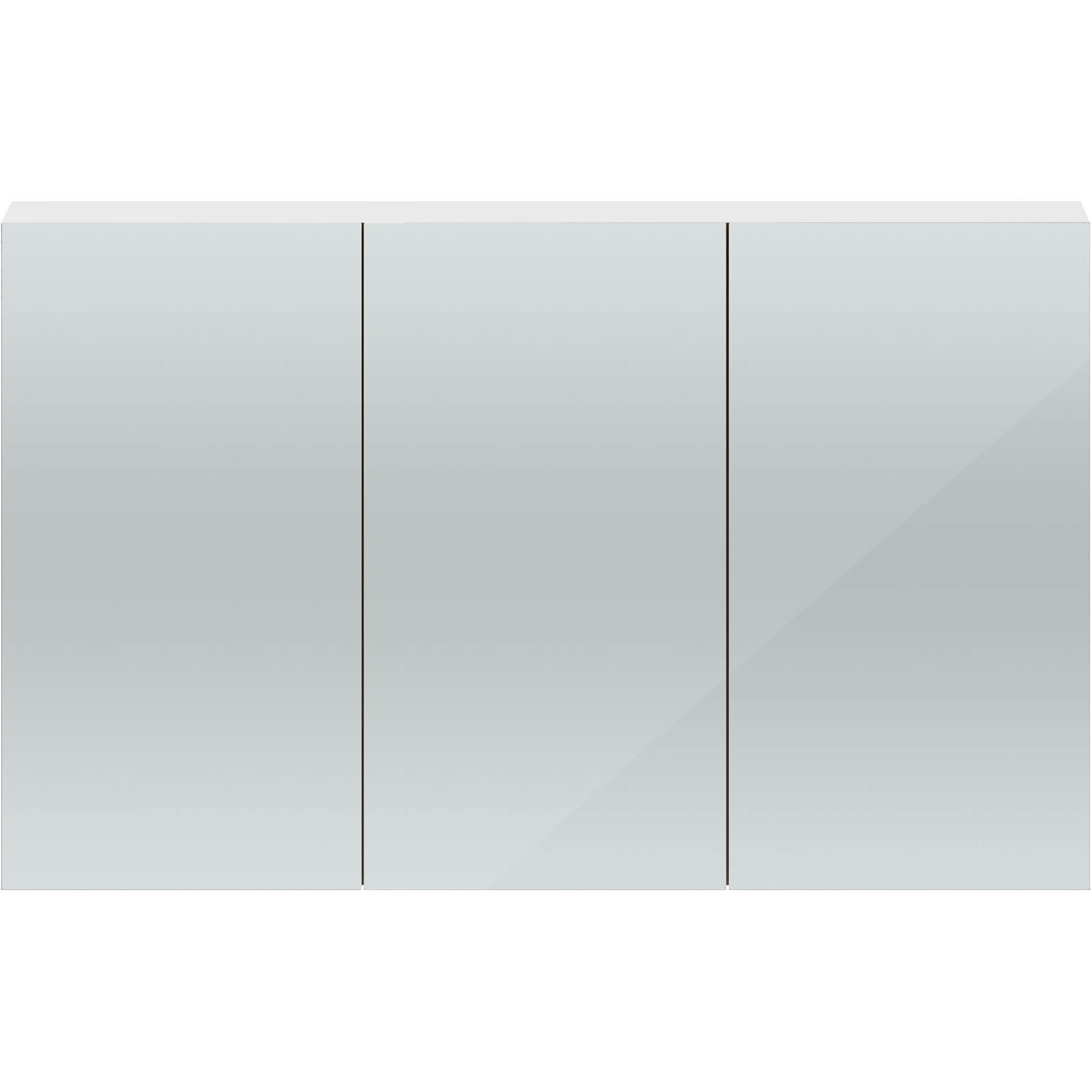 Balterley Duplex 1350 Mirror Cabinet - Gloss White