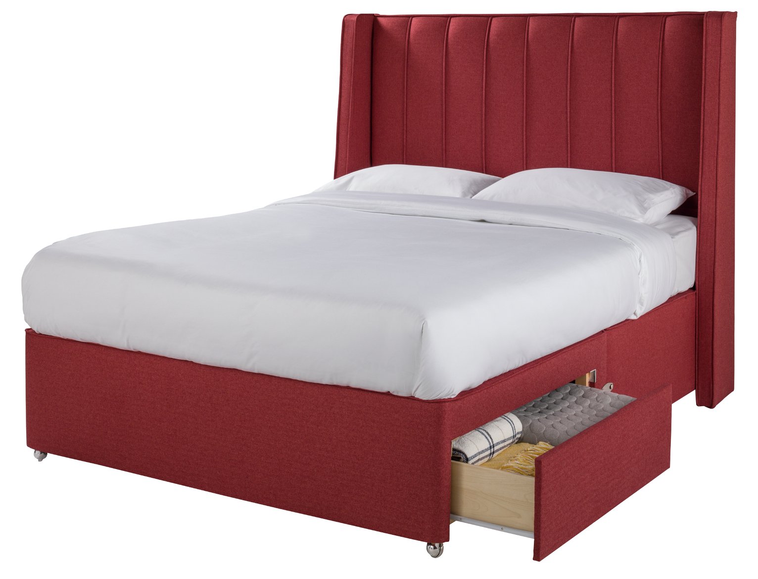 Sleepeezee Hybrid 2000 2 Drawer Kingzise Divan Set - Rose