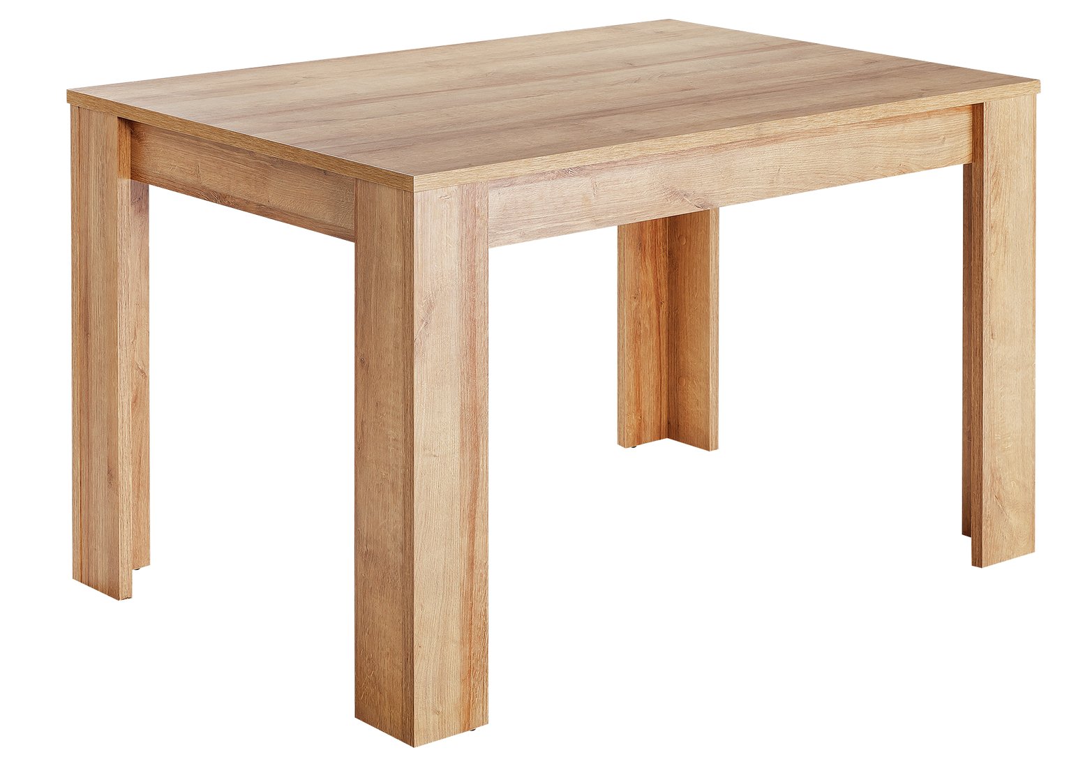 Habitat Miami 4 Seater Dinner Table - Oak Effect