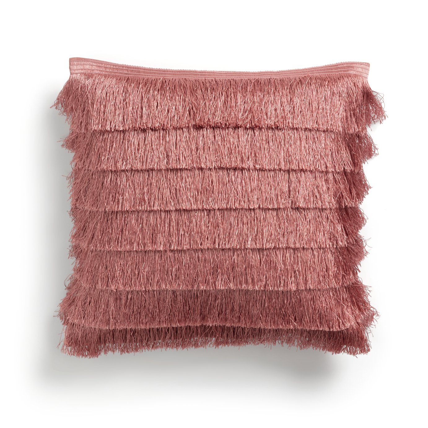 Argos Home Tassel Cushion Cover - Dusky Pink - 43x43cm
