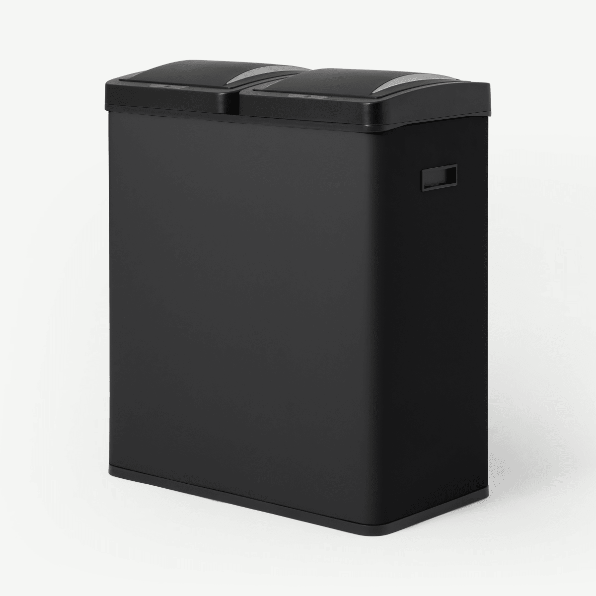 Rask 60L Touch-Free Sensor Recycling Bin, 2 x 30L, Matte Black