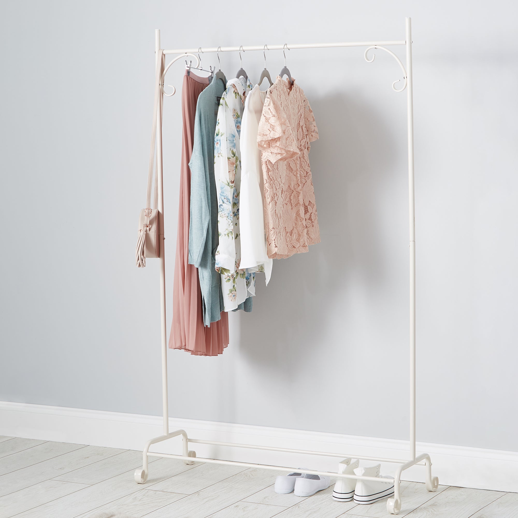 Cream Clothes Rail Cream
