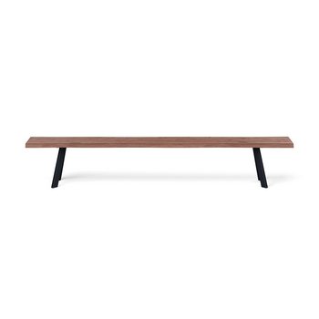 Heal's Madrid Bench 260x35cm Walnut Straight Edge Not Filled