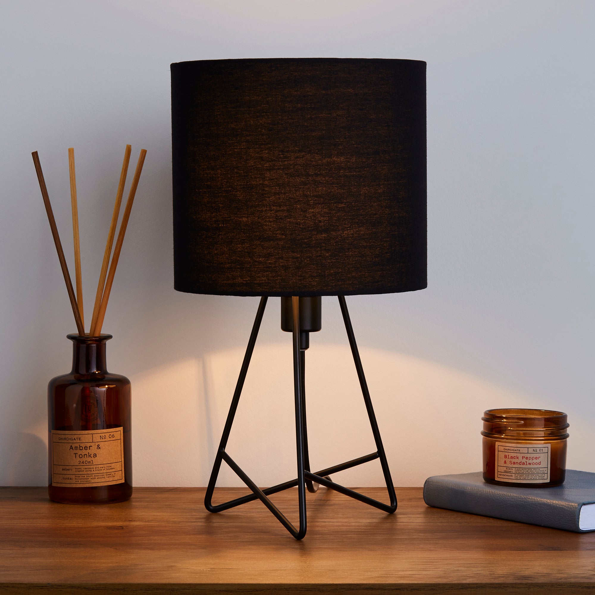 Mini Hester Black Table Lamp Black