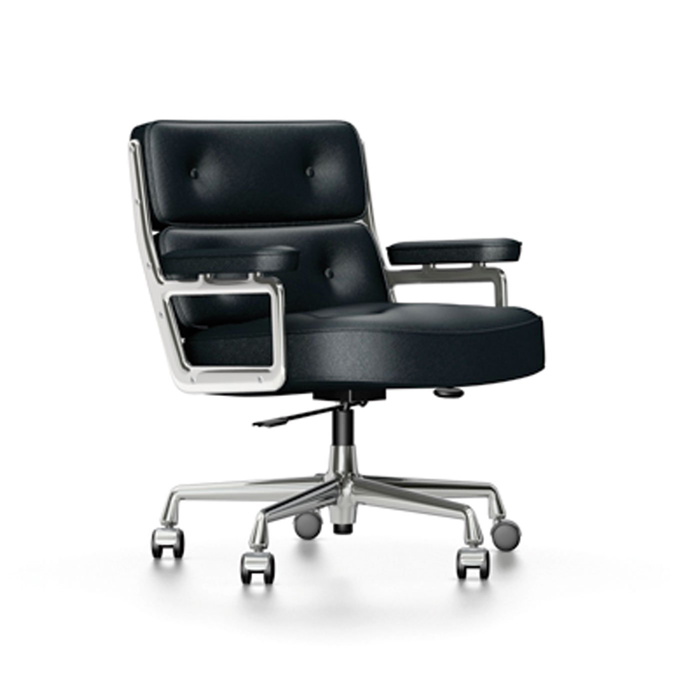 Vitra Eames Lobby Chair Es104 Nero Leather