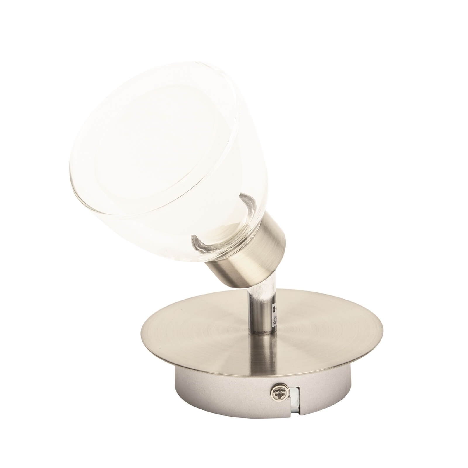 Verve Design Satin Nickel Arla 1 x 28W Double Wall Spotlight