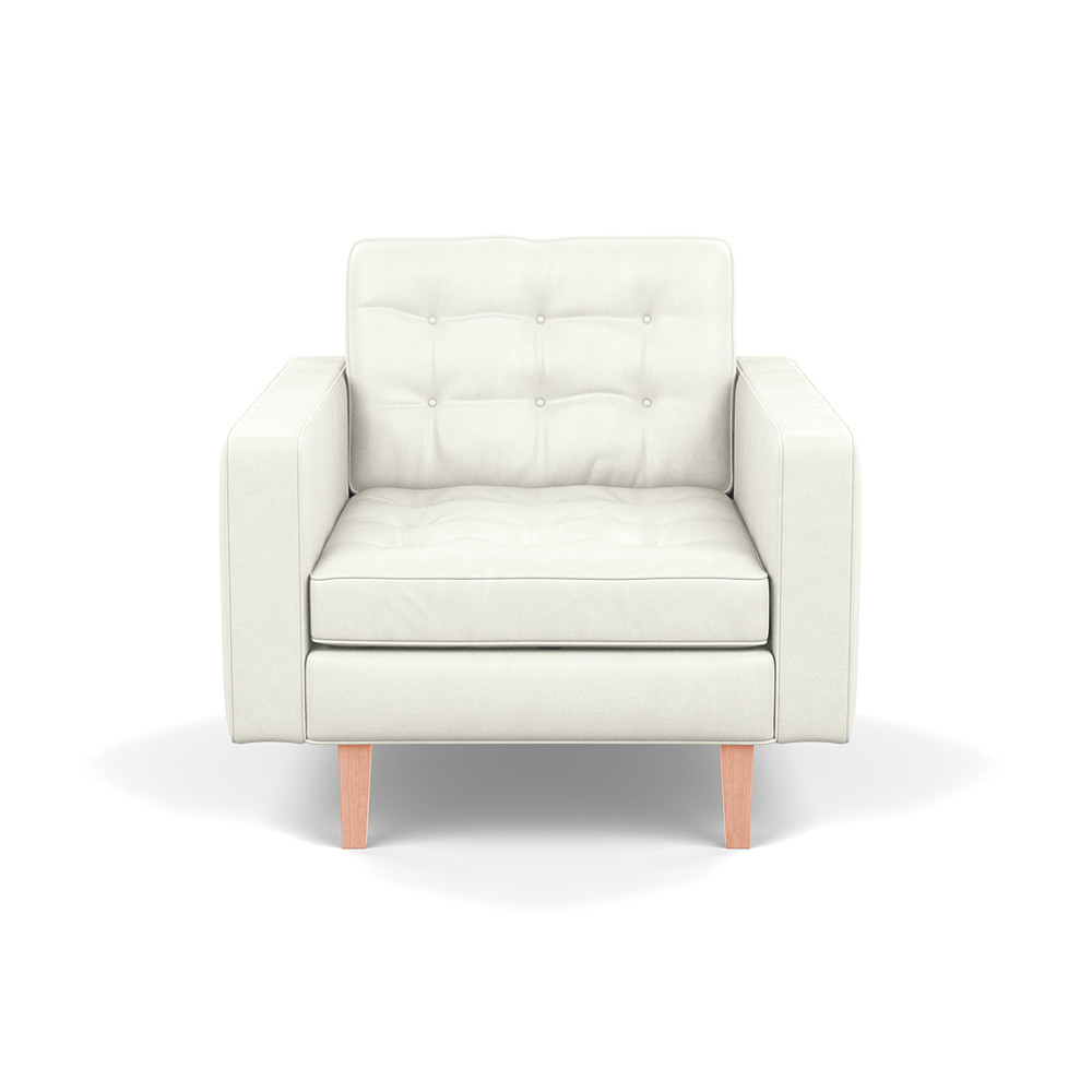 Heal's Matera Chaise Longue Linea Leather 634 Black Feet