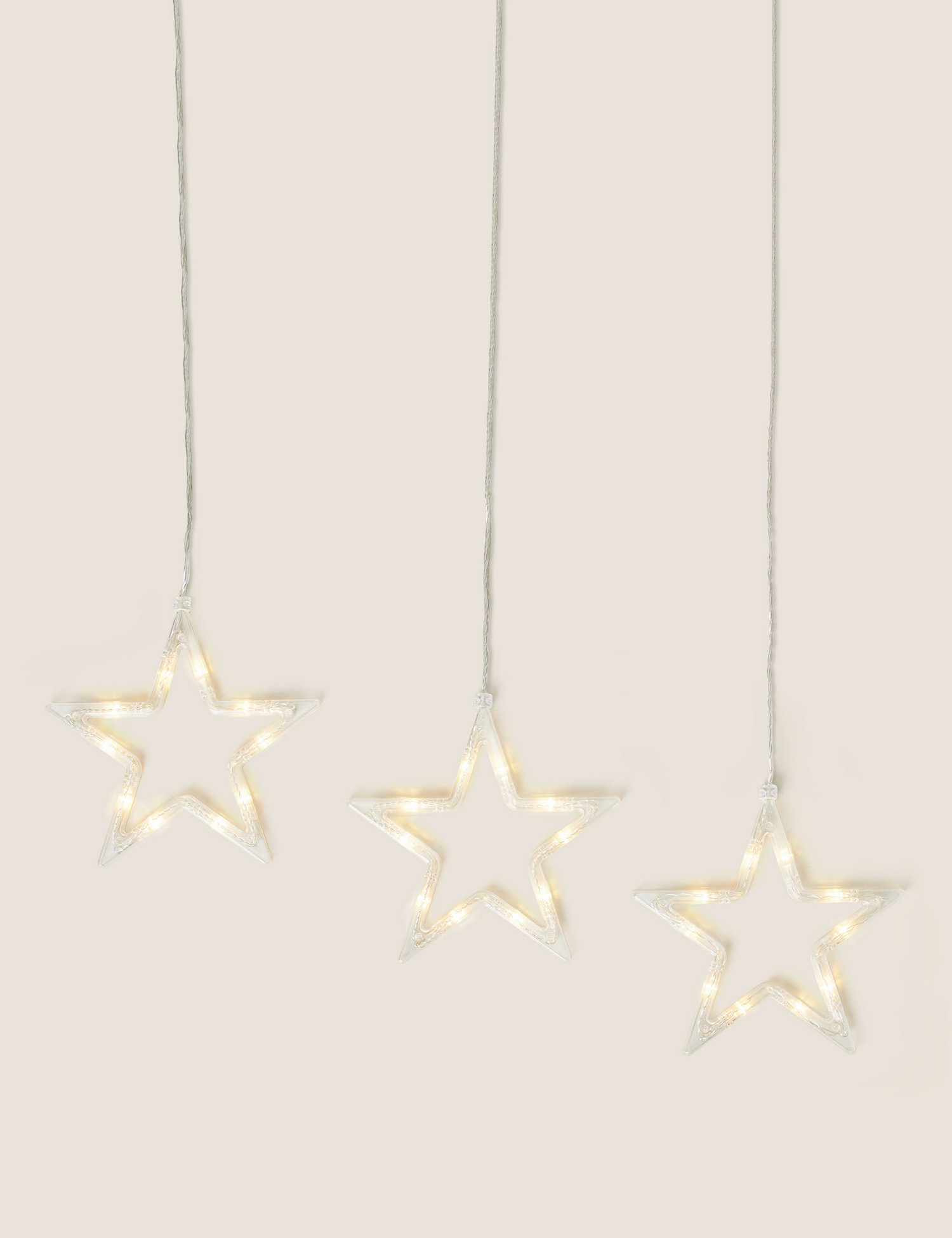 M&S Light Up Hanging Stars Curtain