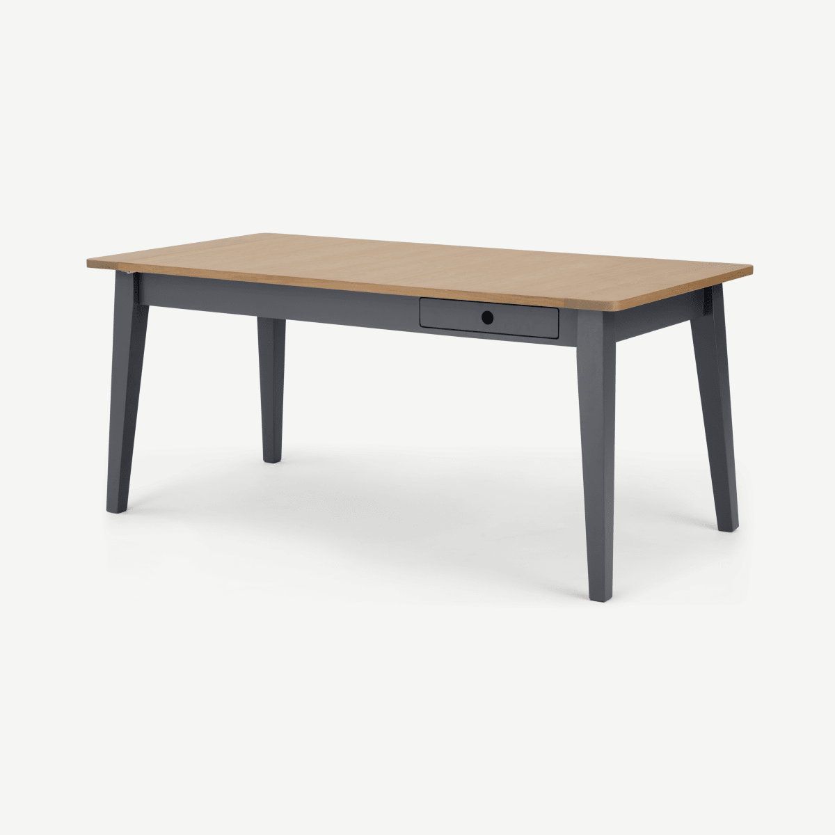 Ralph 6 - 8 seat Extending Dining table, Oak and Charcoal