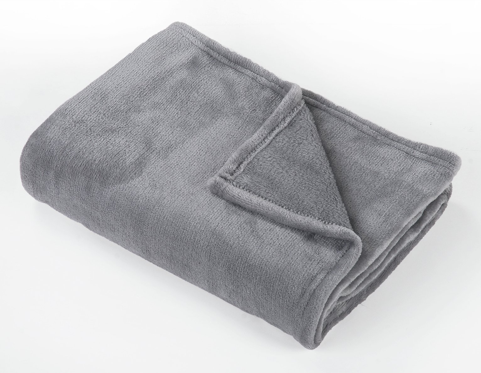 Argos Home Super Soft Fleece Throw - 125x150cm - Flint Grey