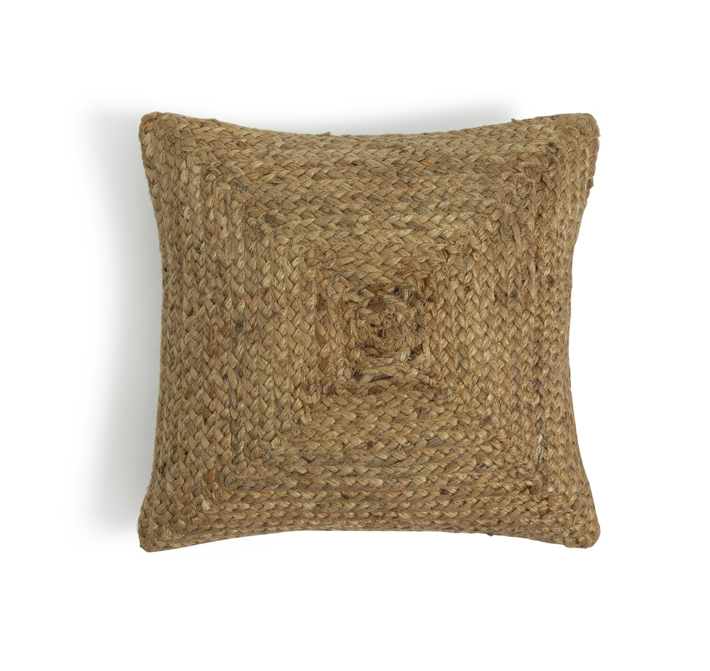 Habitat Jute Patterned Cushion - Natural - 43x43cm