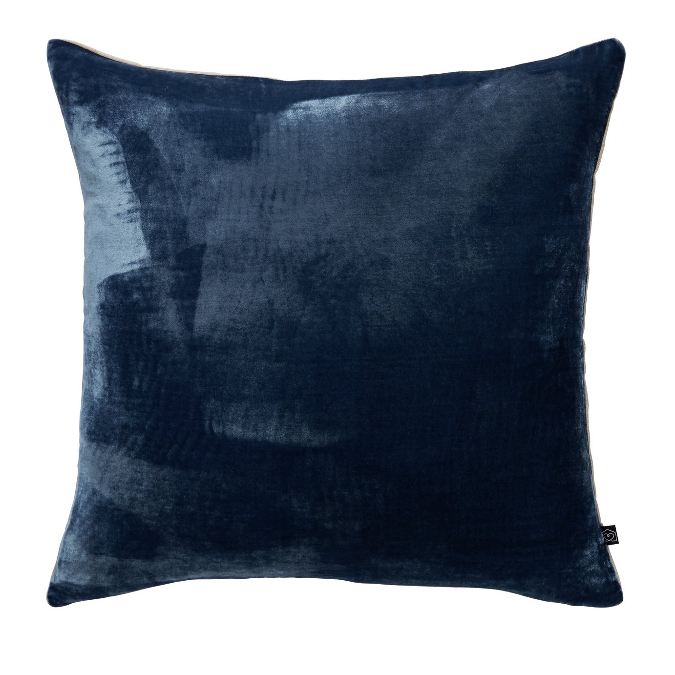 Habitat Regency Plain Velvet Cushion - Ink Blue - 45 x 45cm